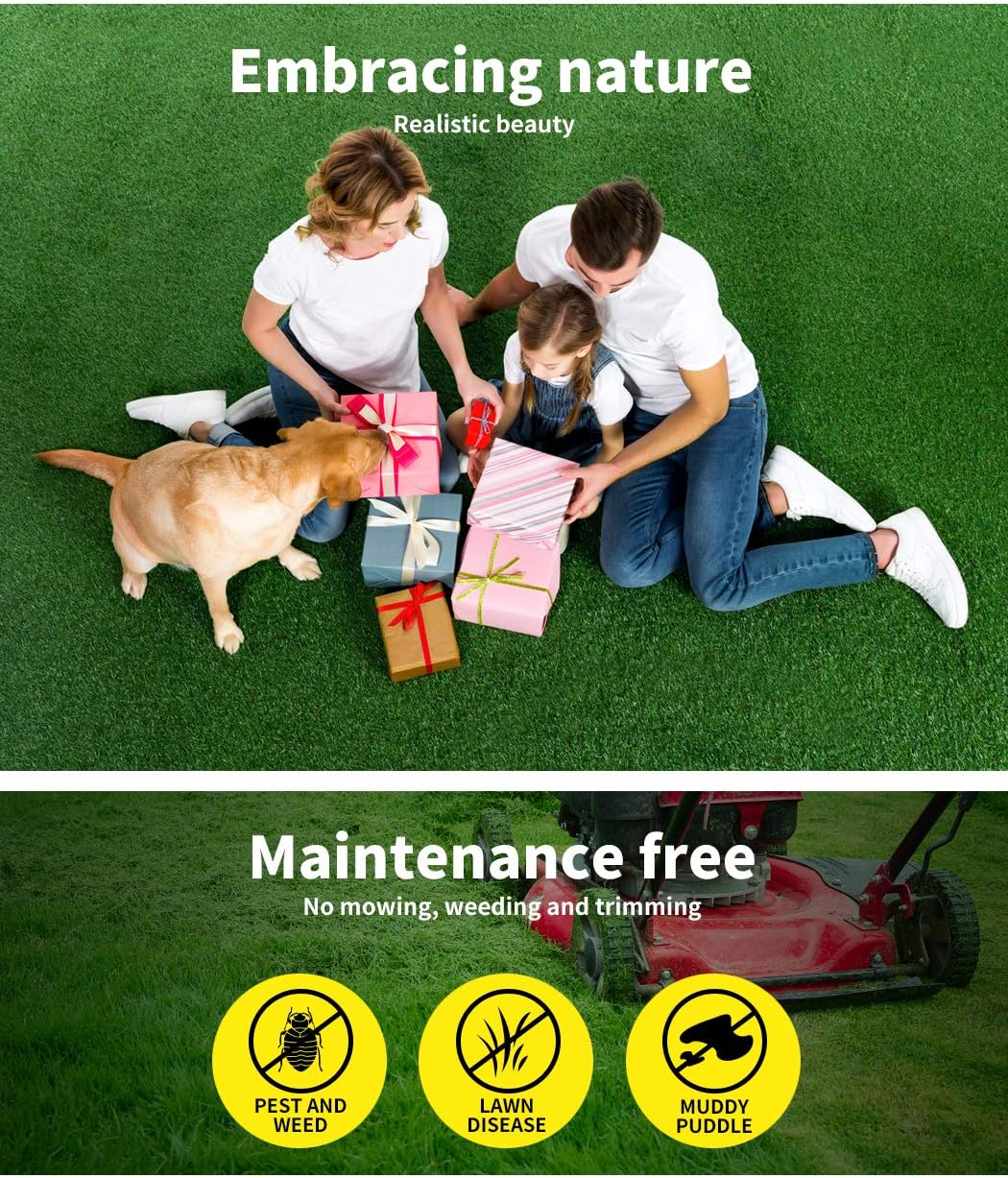 10SQM Artificial Grass Lawn Flooring Outdoor Synthetic Turf Plastic Plant Lawn