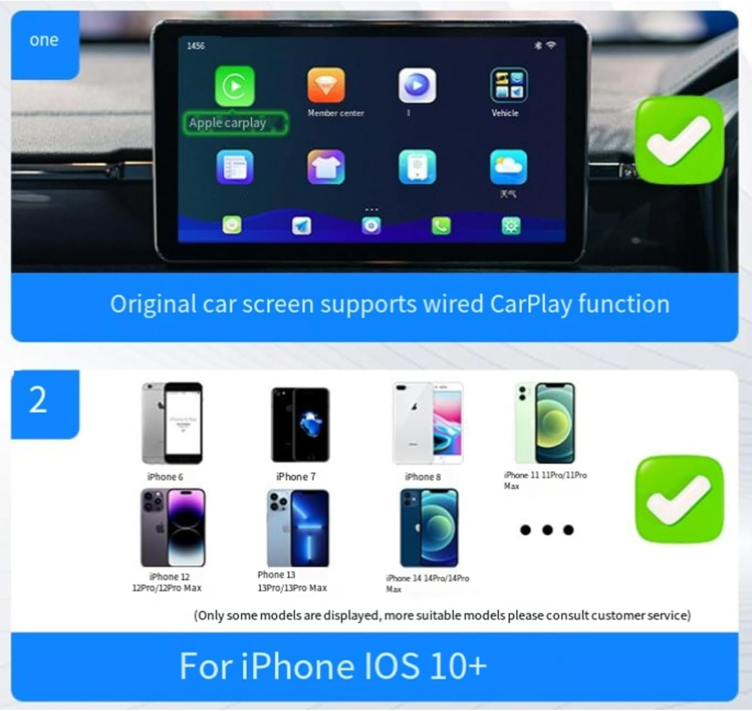 Oolong 2025 Upgrade Wireless Carplay Adapter for Iphone & Android Auto - 5.8Ghz Low Latency, Plug & Play Car Projection Box, OEM Wired to Wireless Converter, Universal Compatibility image number 2