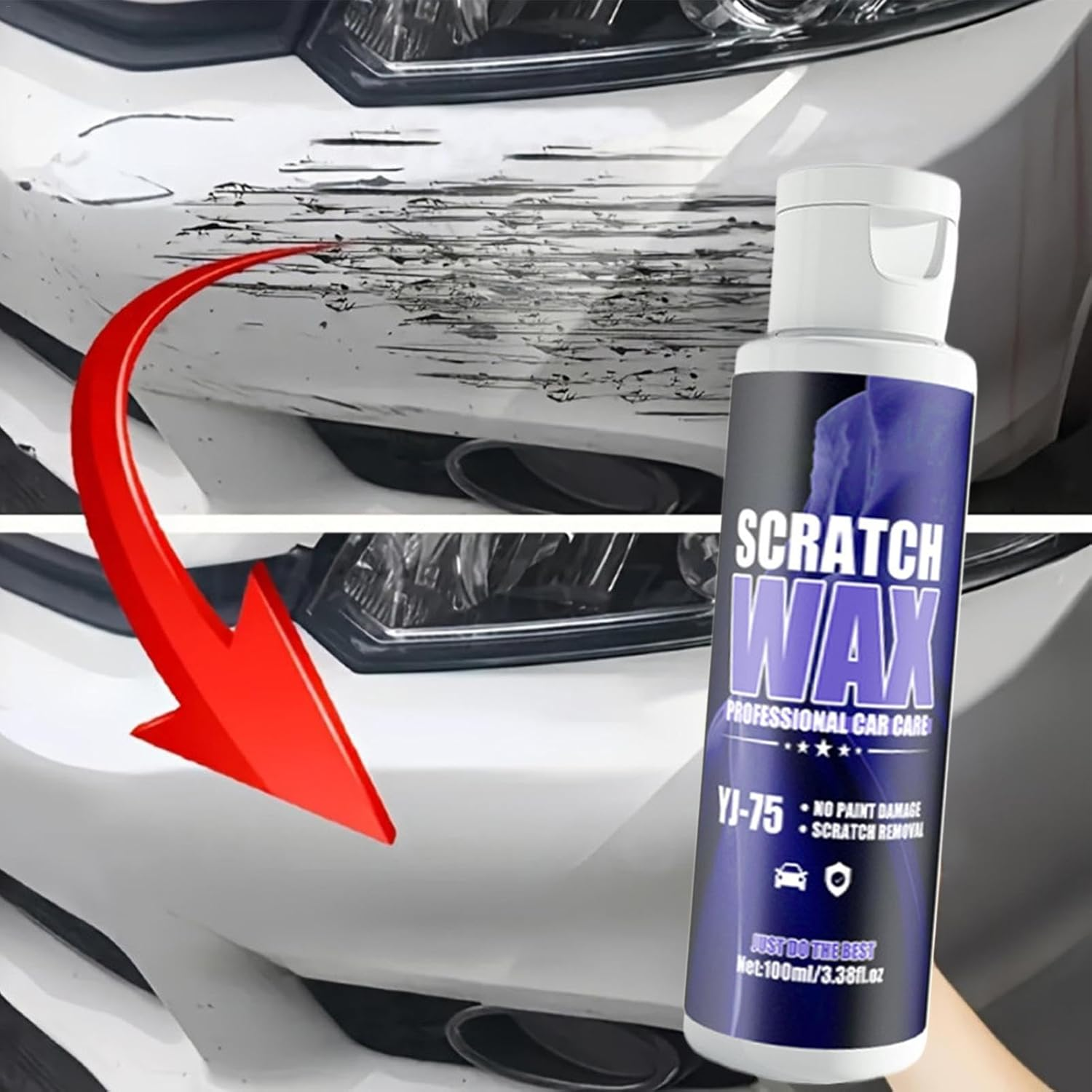 Car Paint Scratch Repair - Automotive Repair Remover 100Ml | Portable Polish Scratch Care, Long-Lasting Scratch Remover, Car Wax Repair Tools for SUV Sedans image number 4