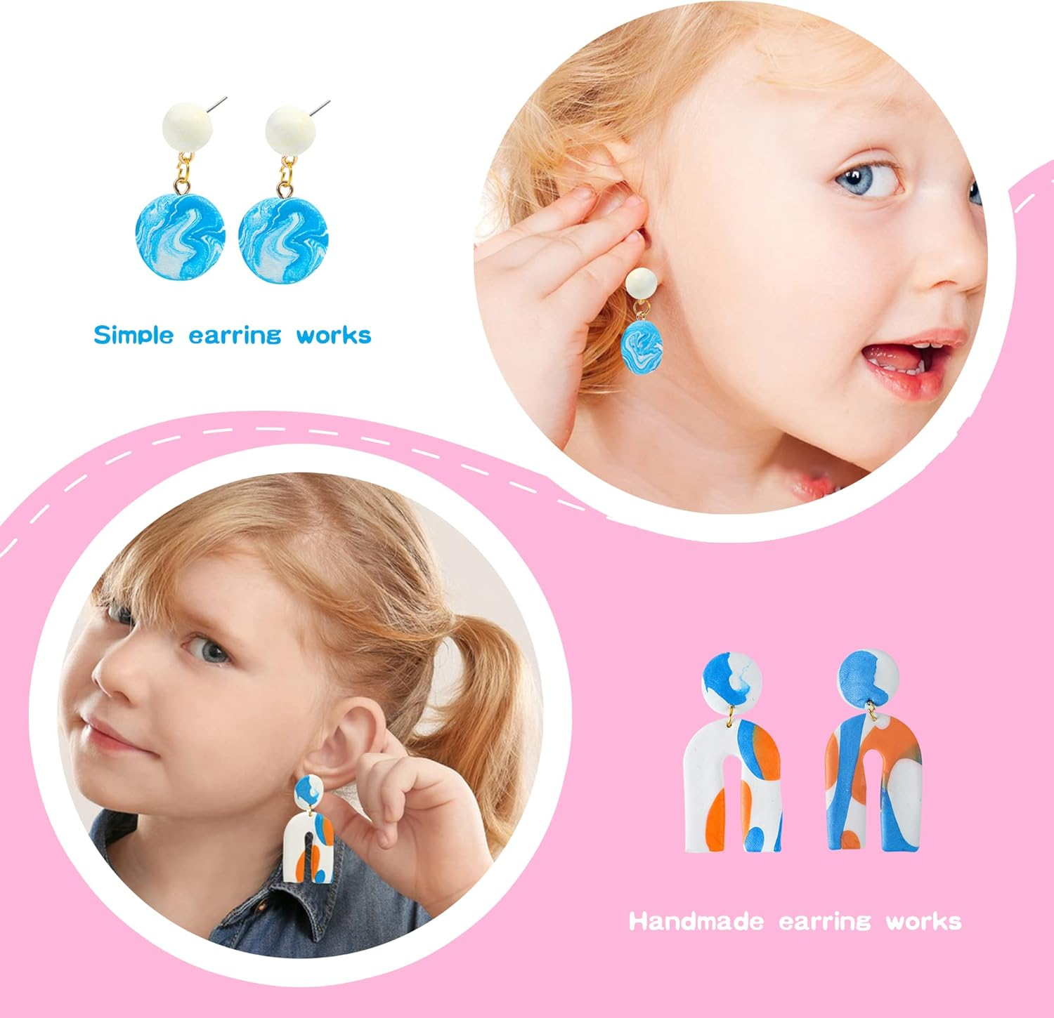 Aestd-St Polymer Clay Kits, 85 Colors Oven Bake Modeling Clay for Kids, Holiday Present for Children and Artists. image number 6