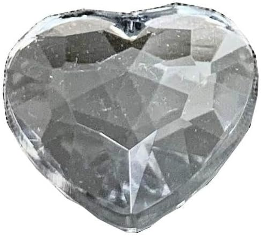 Acrylic Heart Shaped Stone, 0.5 Inch (12 Mm), 10 Colors X 10 Each, Set of 100 Pieces, Style A image number 2