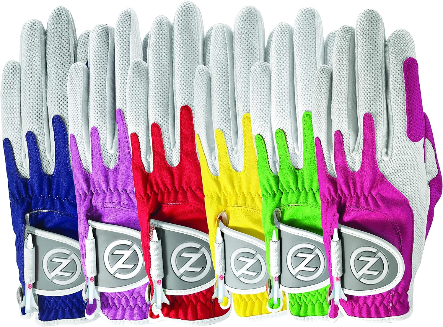 Zero Friction Ladies Compression-Fit Synthetic Golf Gloves, Universal Fit One Size