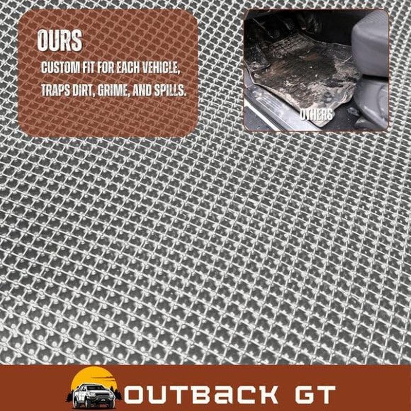 Outback GT 6D Diamond Custom-Fit Car Floor Mats, Compatible with for Toyota Yaris 2005-2010 | Heavy Duty | Anti-Slip | All Weather Protection | Car Accessories - Black image number 2