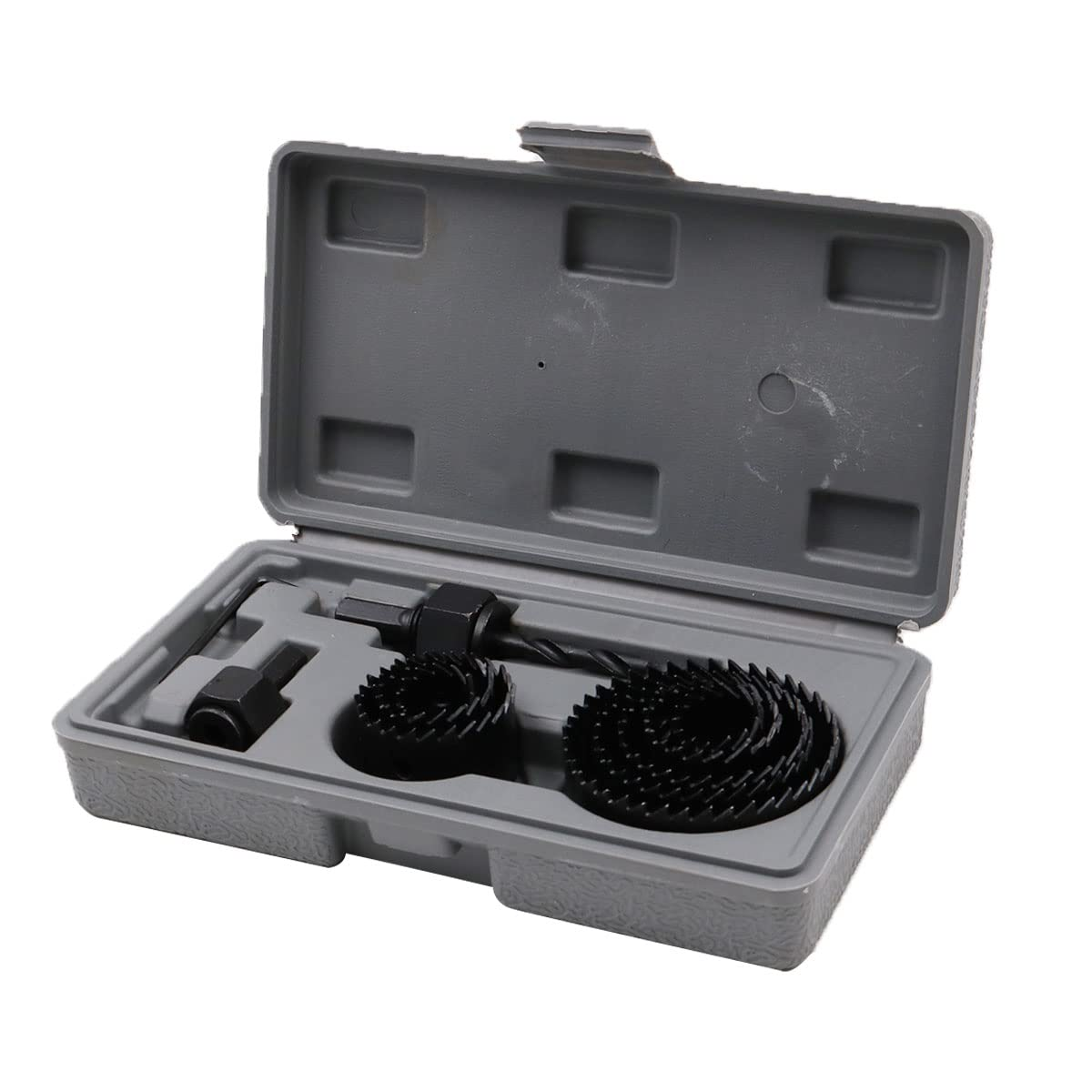 ZONADA 11Pcs in Set Holesaws Cutting Drywall, Wood, Plaster, Plastic,Pvc, Plasterboard and Other Soft Material, 19Mm &ndash; 64Mm Hole Saws with Tool Box image number 2