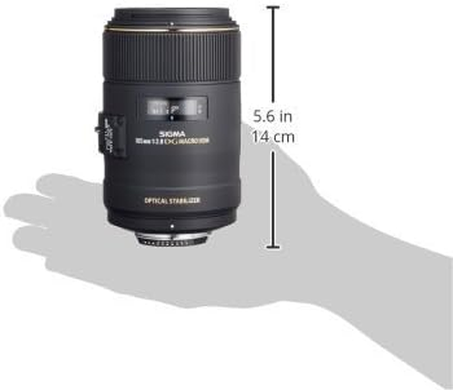 Sigma 4258955 105Mm F/2.8 Macro EX DG OS HSM Optical Lens for Nikon, Black