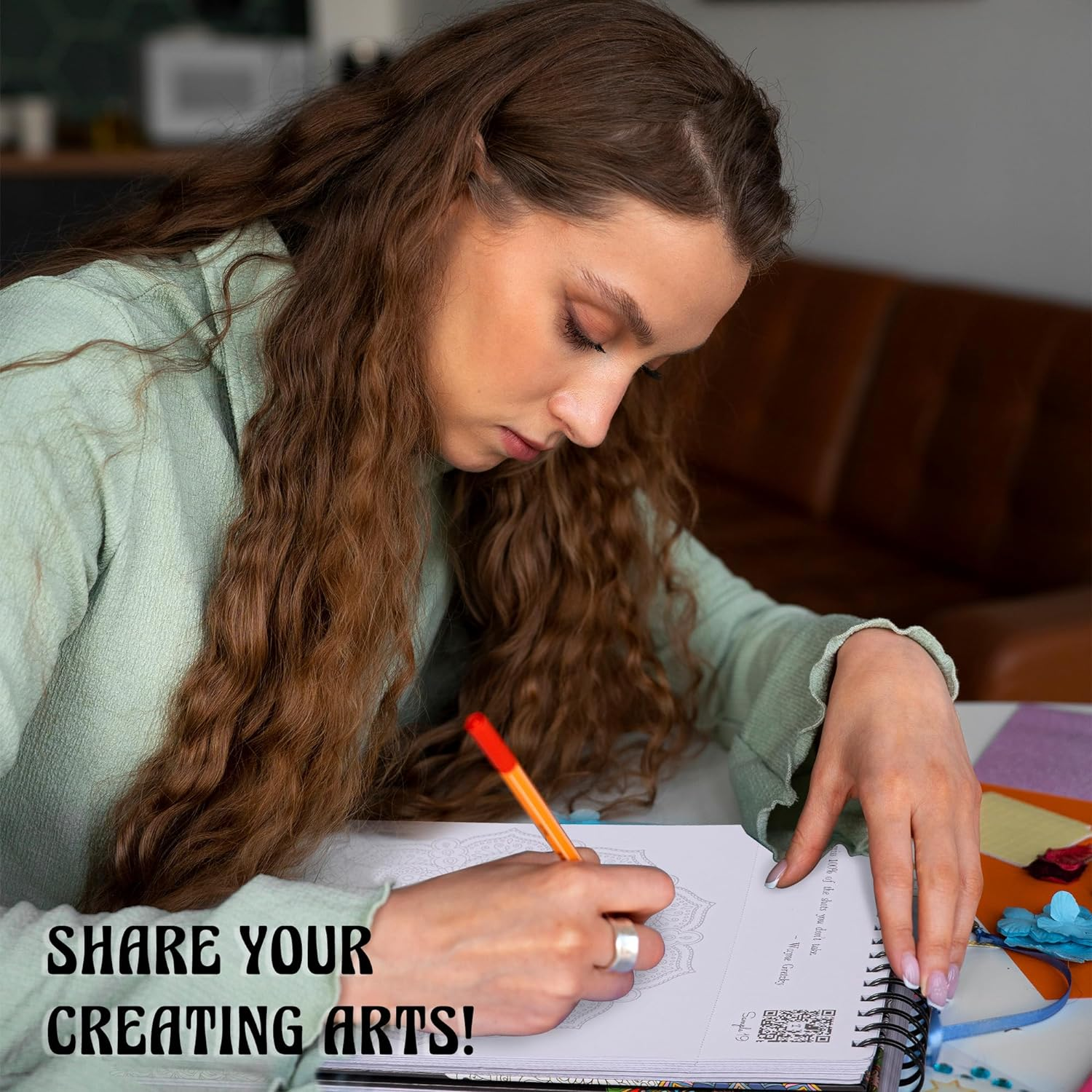 TIEFOSSI Relaxing Coloring Book, Relieving Mandala Style Pattern for Anxiety Relief, 160 GSM 60 Original Tearable Mandala Patterns and Designs for Women Men image number 3