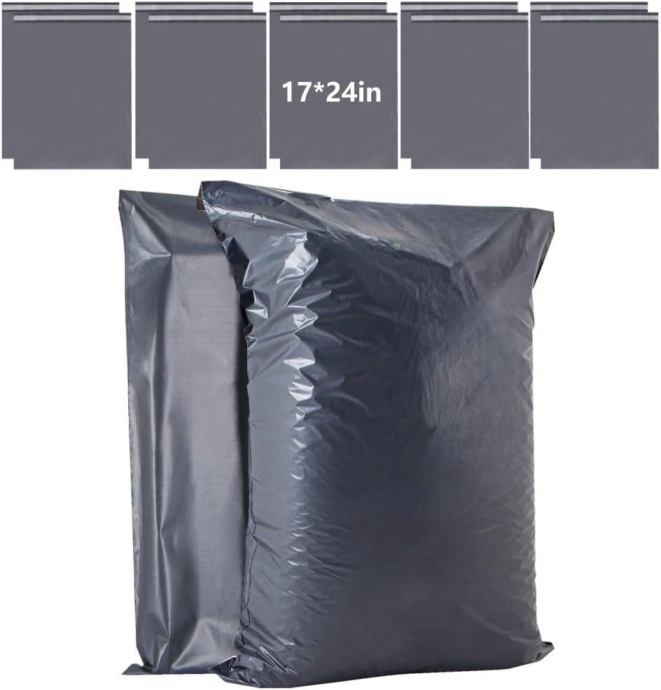 10 Large Self-Seal Postage Bags - 17 X 24" Parcel Bags for Clothes & Shipping, Tamper-Proof image number 2