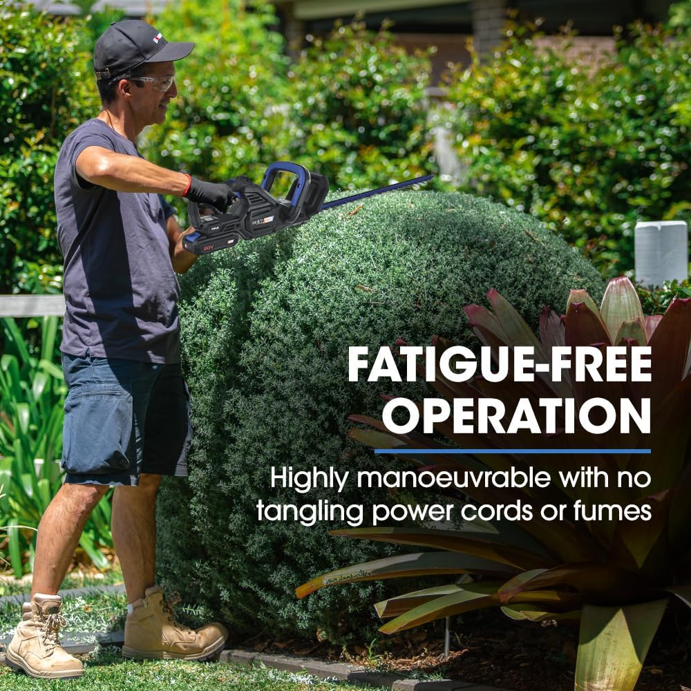 Powerblade HH4 20V Cordless Electric Hedge Trimmer Kit, with Lithium Battery and Fast Charger image number 2