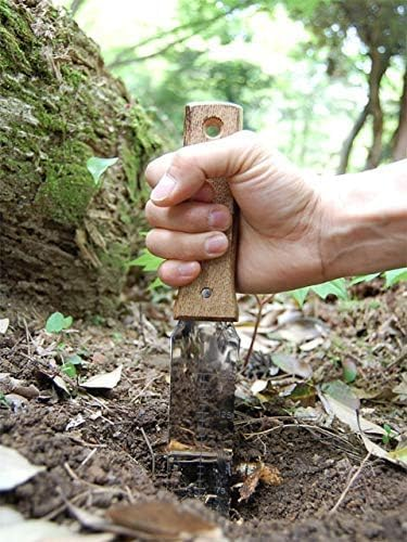 NISAKU NJP650 the Original Hori Hori Namibagata Japanese Stainless Steel Weeding Knife, 7.25-Inch Blade image number 1