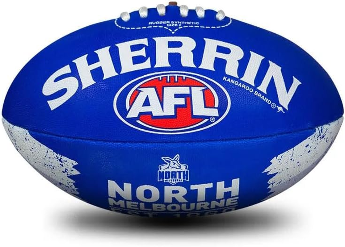 Sherrin AFL North Melbourne Song Football, Size 2