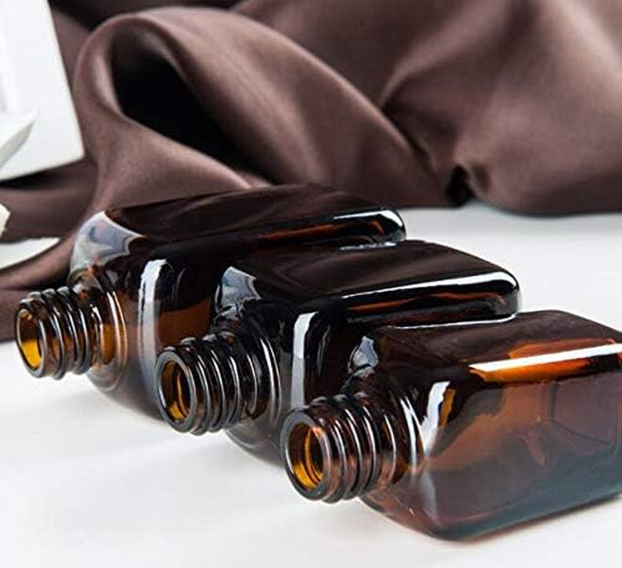 Ericotry 3PCS 100Ml Empty Refillable Square Amber Glass Droppers Essential Oil Bottles Aromatherapy Cosmetics Elite Fluid Container Jar Pot Holder with Glass Eye Dropper and Rubber Bulb image number 6