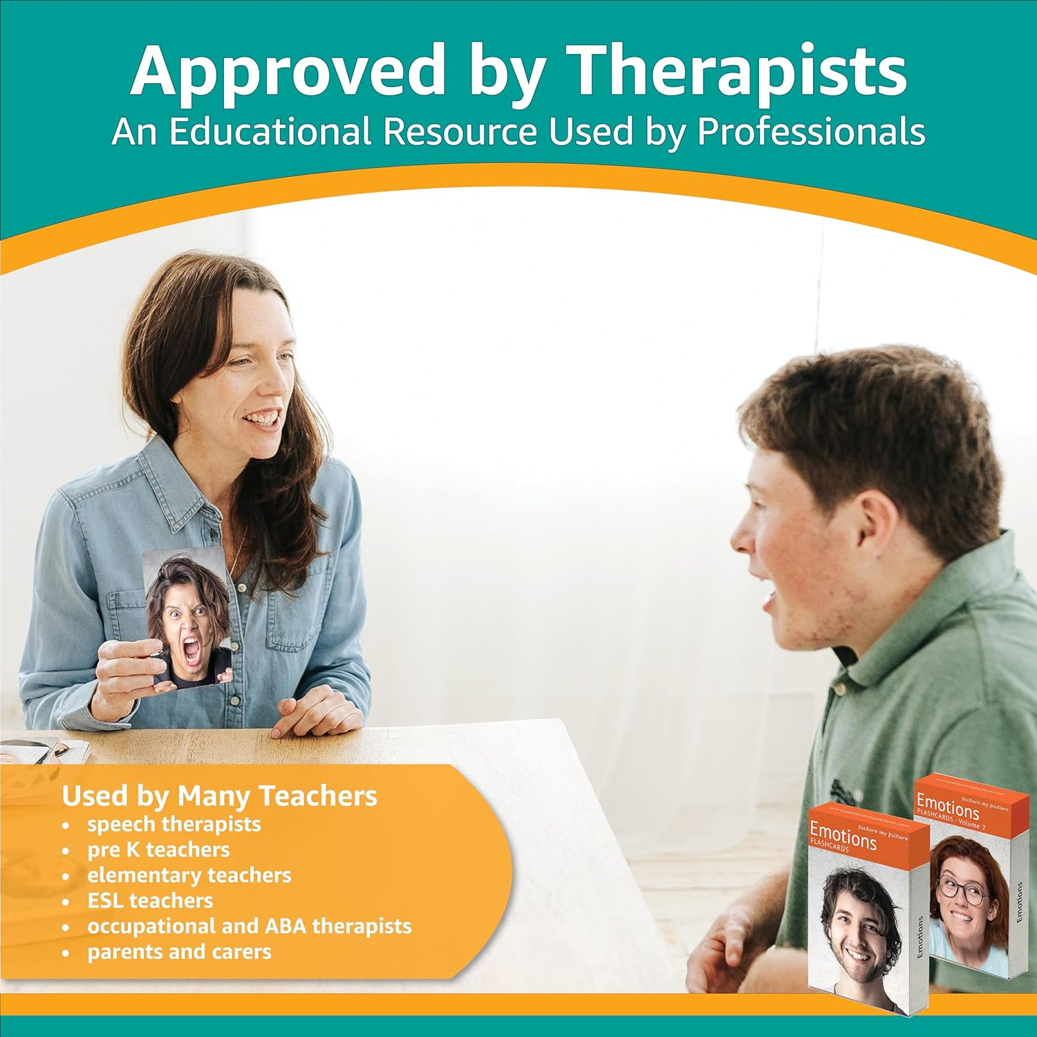 Feelings Flash Cards Volume 1 and 2 | 80 Emotion Cards for Toddlers, Kids and Adults | Speech Therapy Cards | ABA Therapy Materials | ESL Teaching Materials for Adults | Stroke Recovery Games image number 1