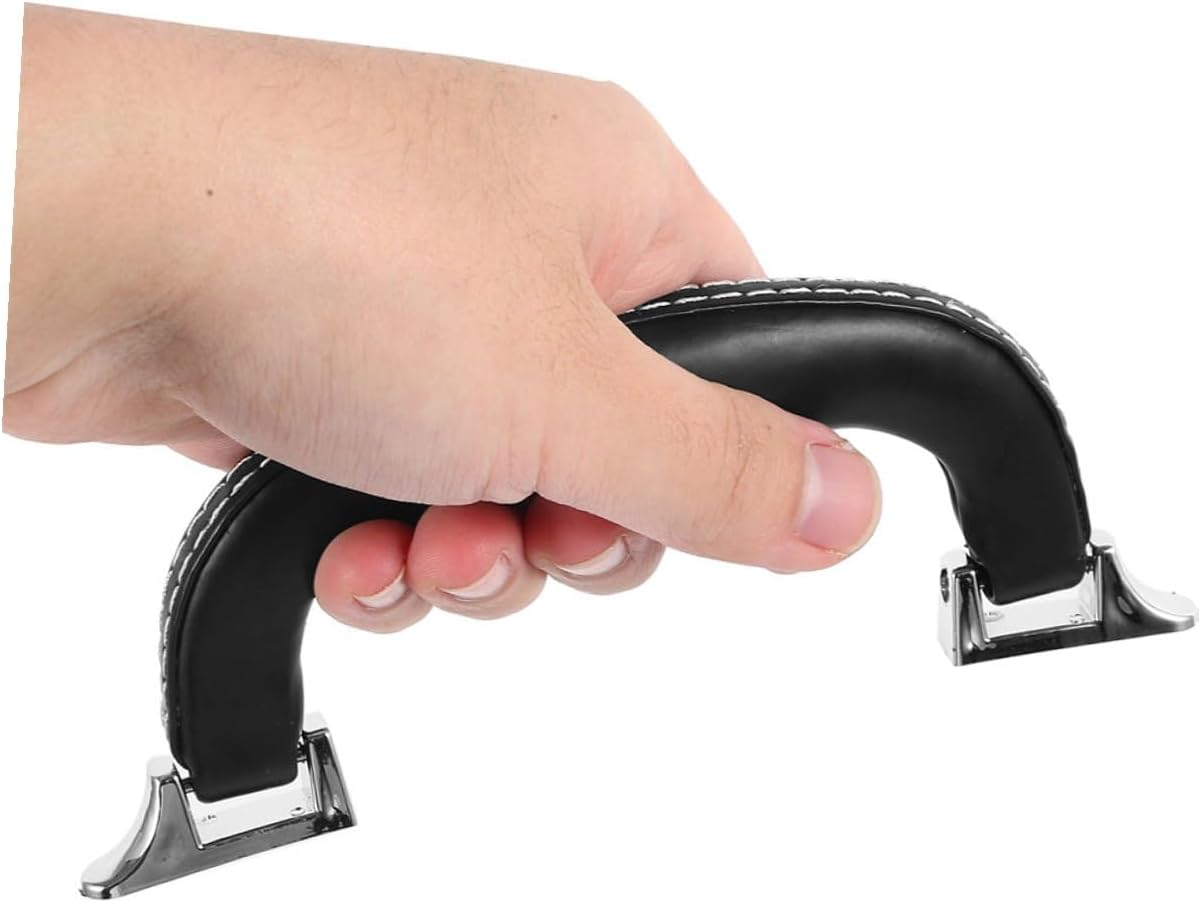 WATIIFUFU 2Pcs Leather Replacement Handles for Luggage Suitcase Travel Bags Toolboxes Carry Grips with Design for Easy Installation and Versatile Use