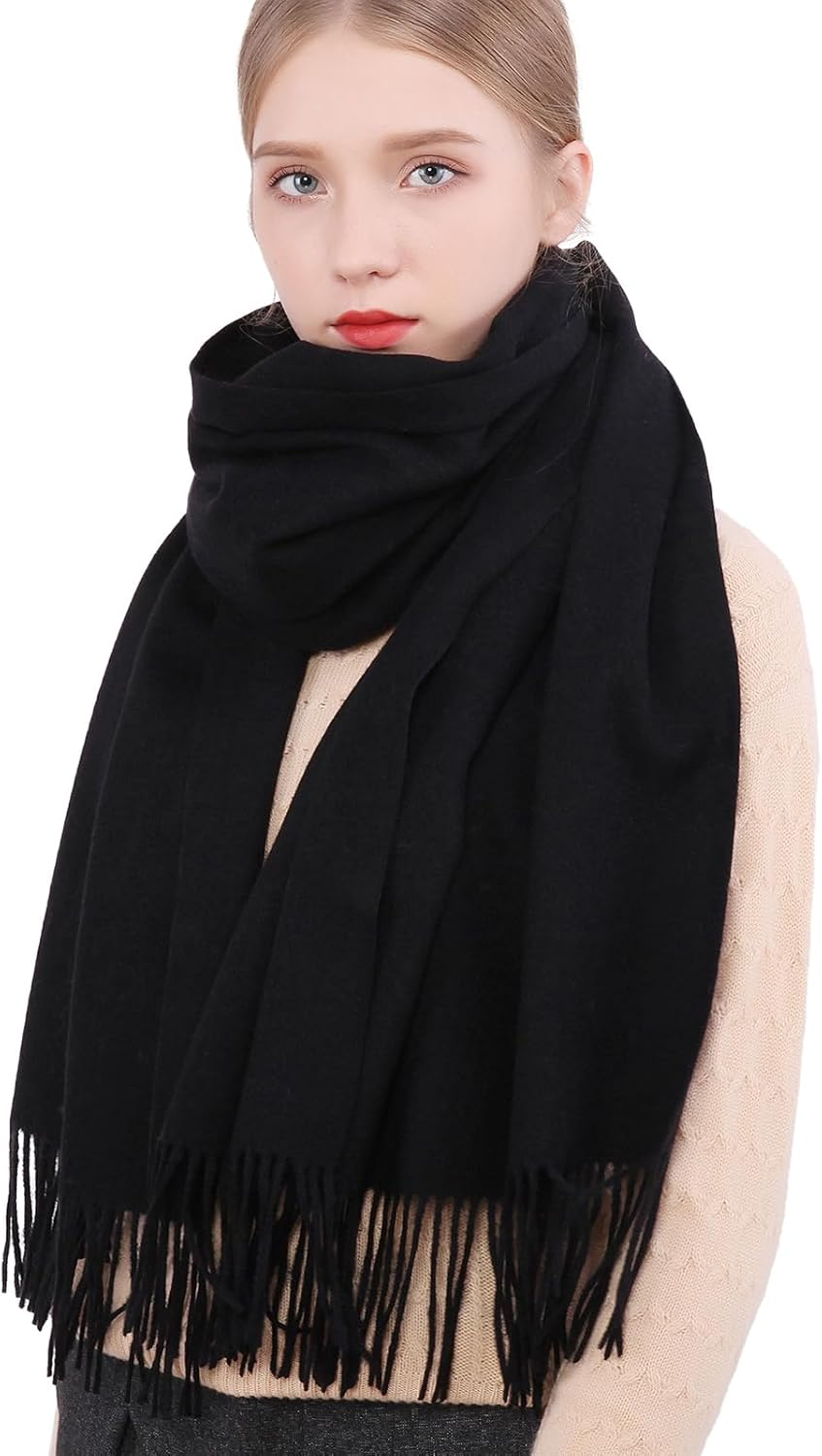 RIIQIICHY Womens Winter Scarfs Soft Warm Pashmina Shawls Long Large Wraps Scarfs for Evening Dresses