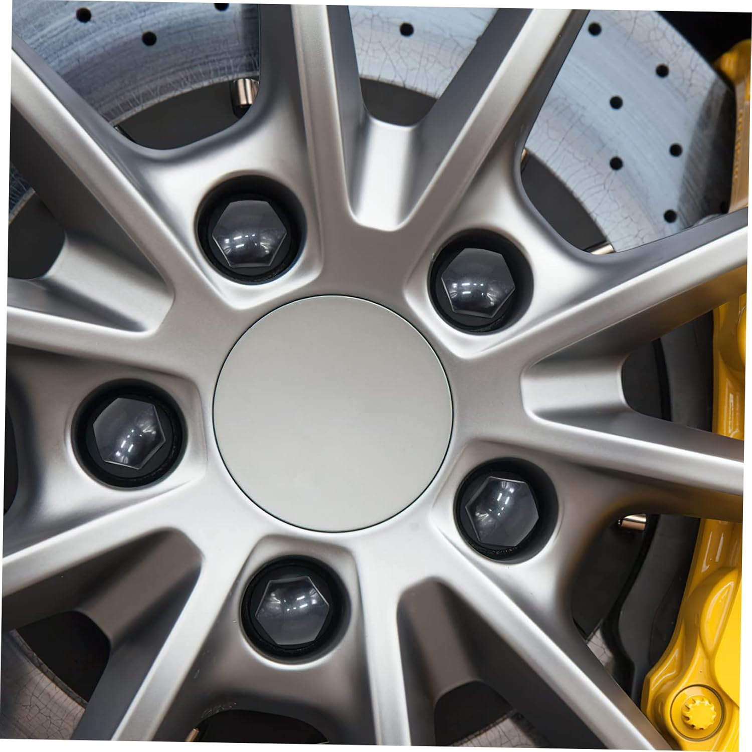 HONMEET 20Pcs Black Hex Lug Nut Caps with Hub Removal Tool Bag, Car Wheel Lug Nut Protectors Compatible for Automotive Tire Maintenance and Truck Accessories image number 6