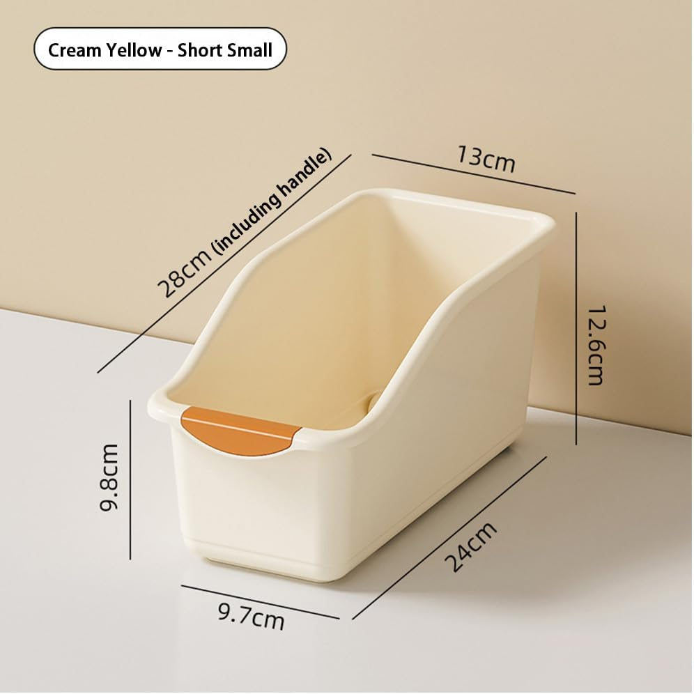 Betterlifewj 10 Pack. Cabinet Storage Box. Size: L24*W13*H12.6Cm. Suitable for Cabinets, Refrigerators, Closets Food Storage and Sundries Storage. image number 3