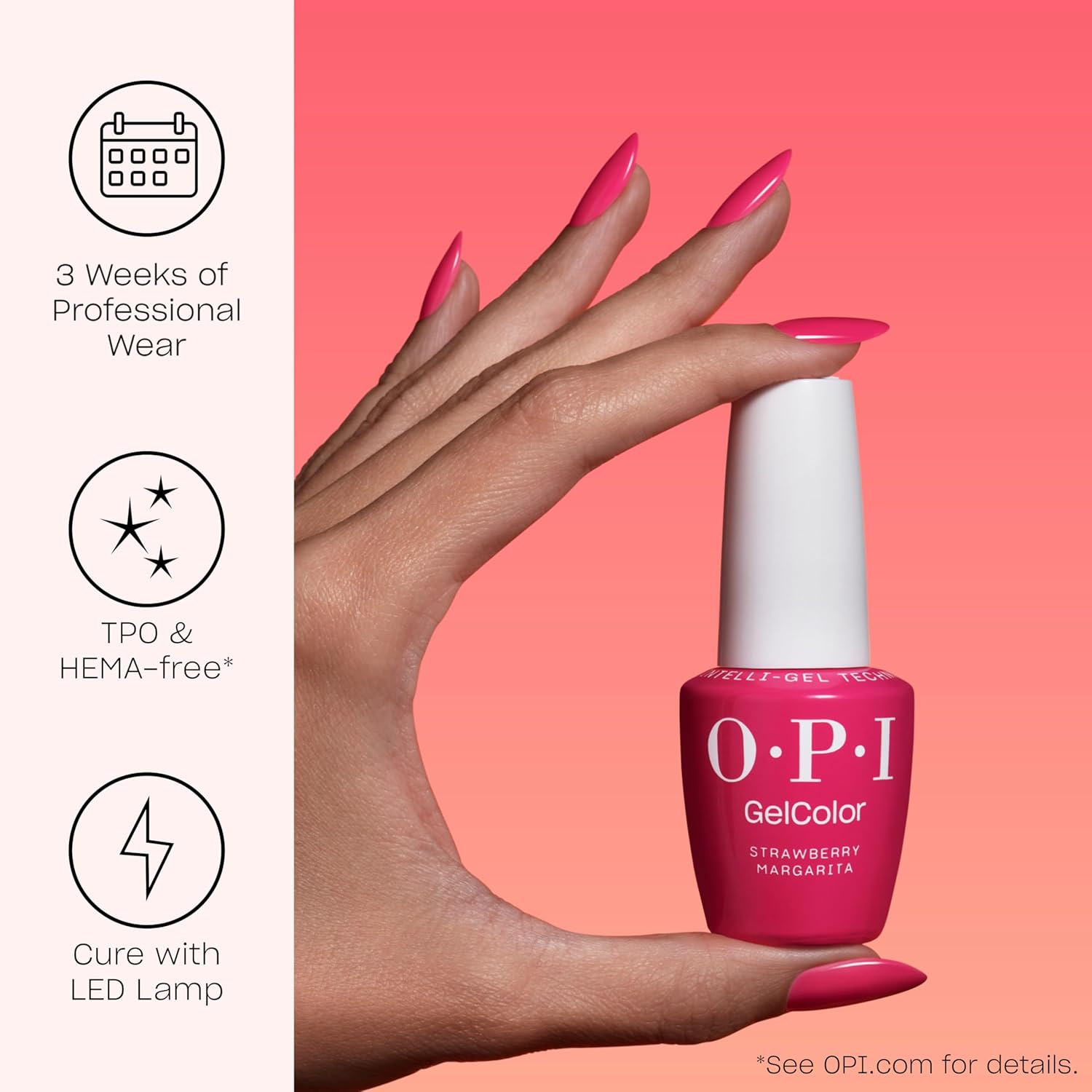 OPI Gel Polish - GC S86 Bubble Bath 15Ml - Pink image number 6