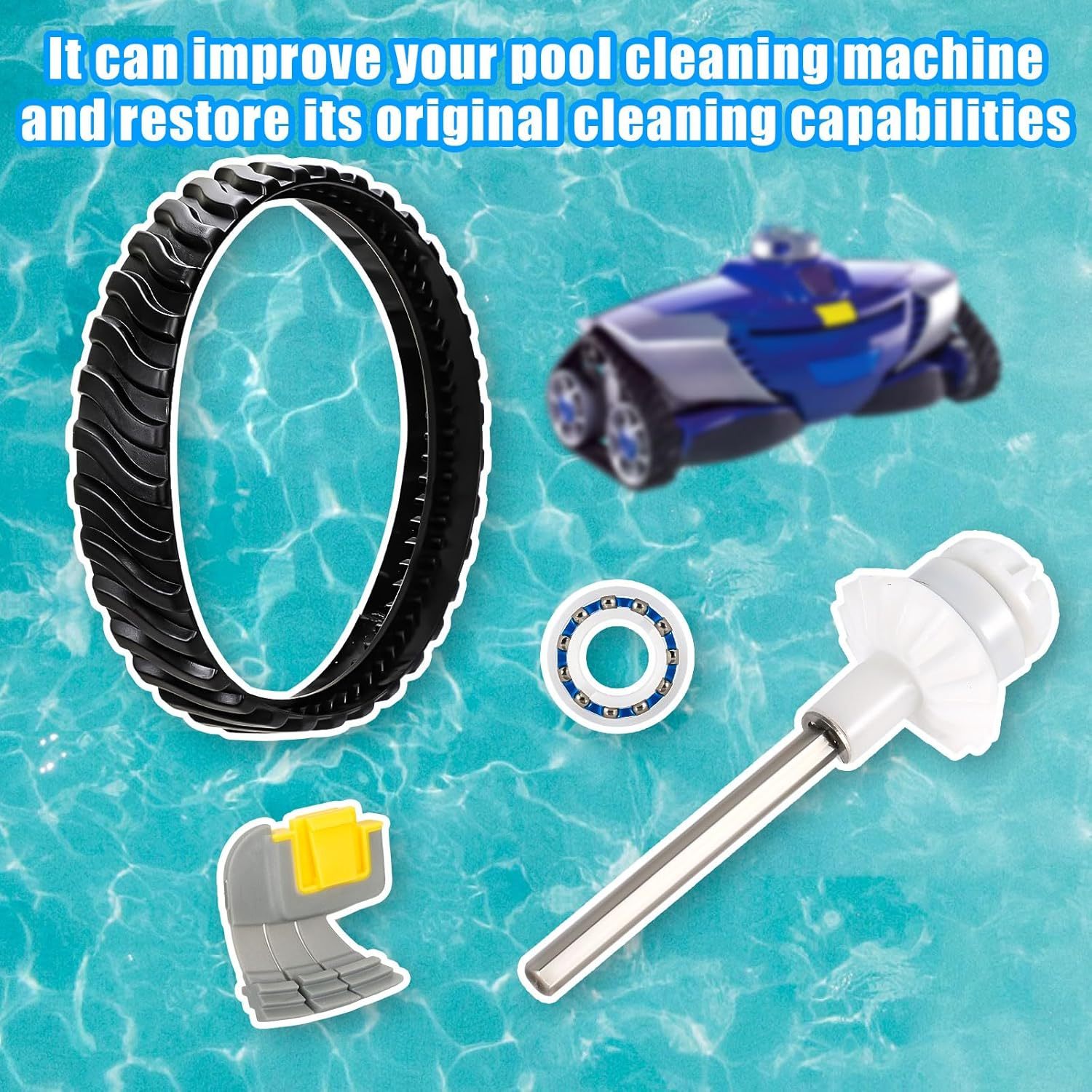 PEUTIER Pool Cleaner Replacement Parts Kit for Zodiac MX6 MX8 MX6EL MX8EL Elite, R0796200 Pool Cleaner Drive Shaft Mounting Accessories image number 2
