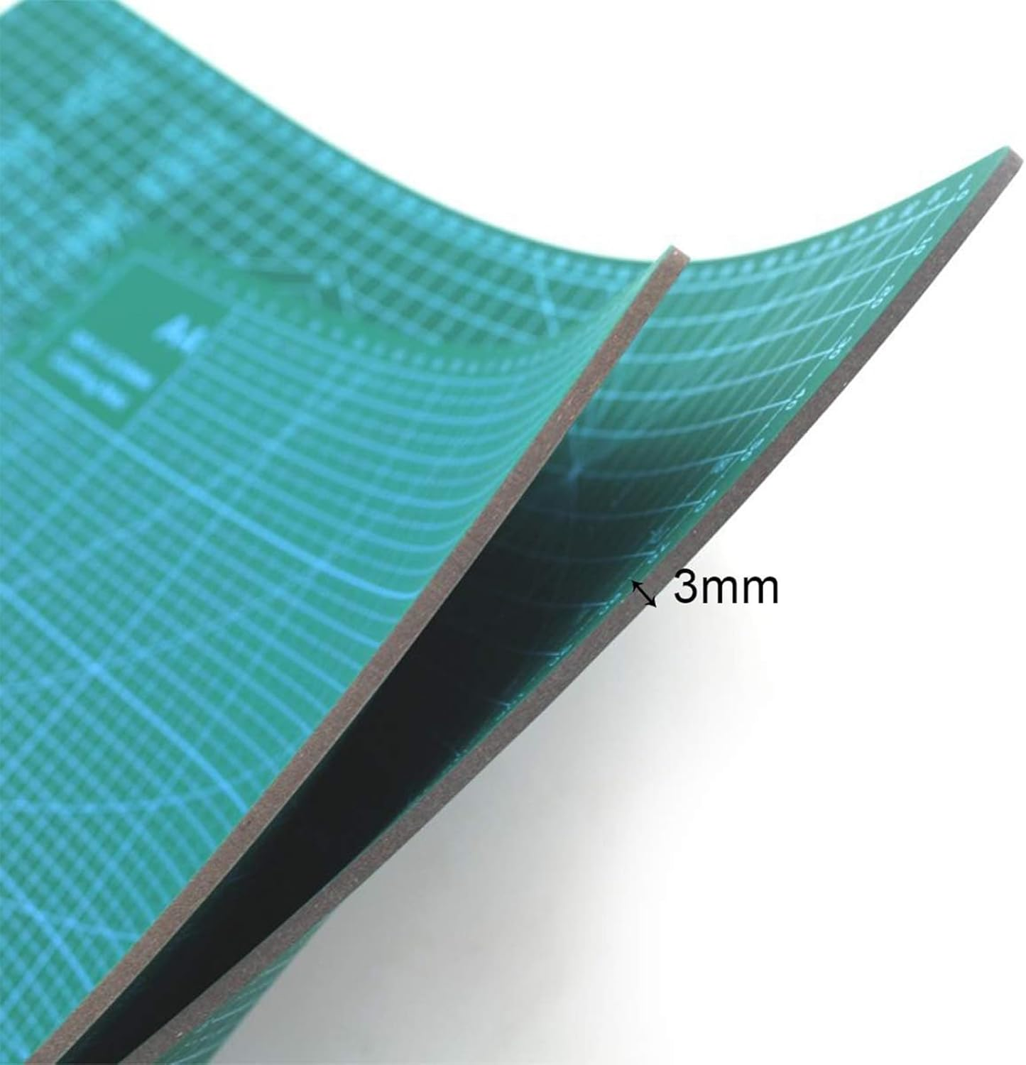 XUTONG Cutting Pad,Double Sided Carved Board, Durable and anti Slip 3MM Thick Professional Mesh Rotating Pad,Compatible with Sewing,Scrapbook,Sewing, and Arts and Crafts 8.66X11.8In (A4) image number 3