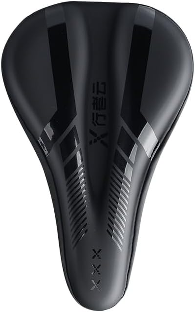 Bike Seat Cushion - Gel Padded Bike Seat Cover for Men & Women Comfort, Adjustable Velco Secure Bicycle Cushion, Upgraded Installation Fit with Peloton, Indoor & Outdoor Bicycle Saddle