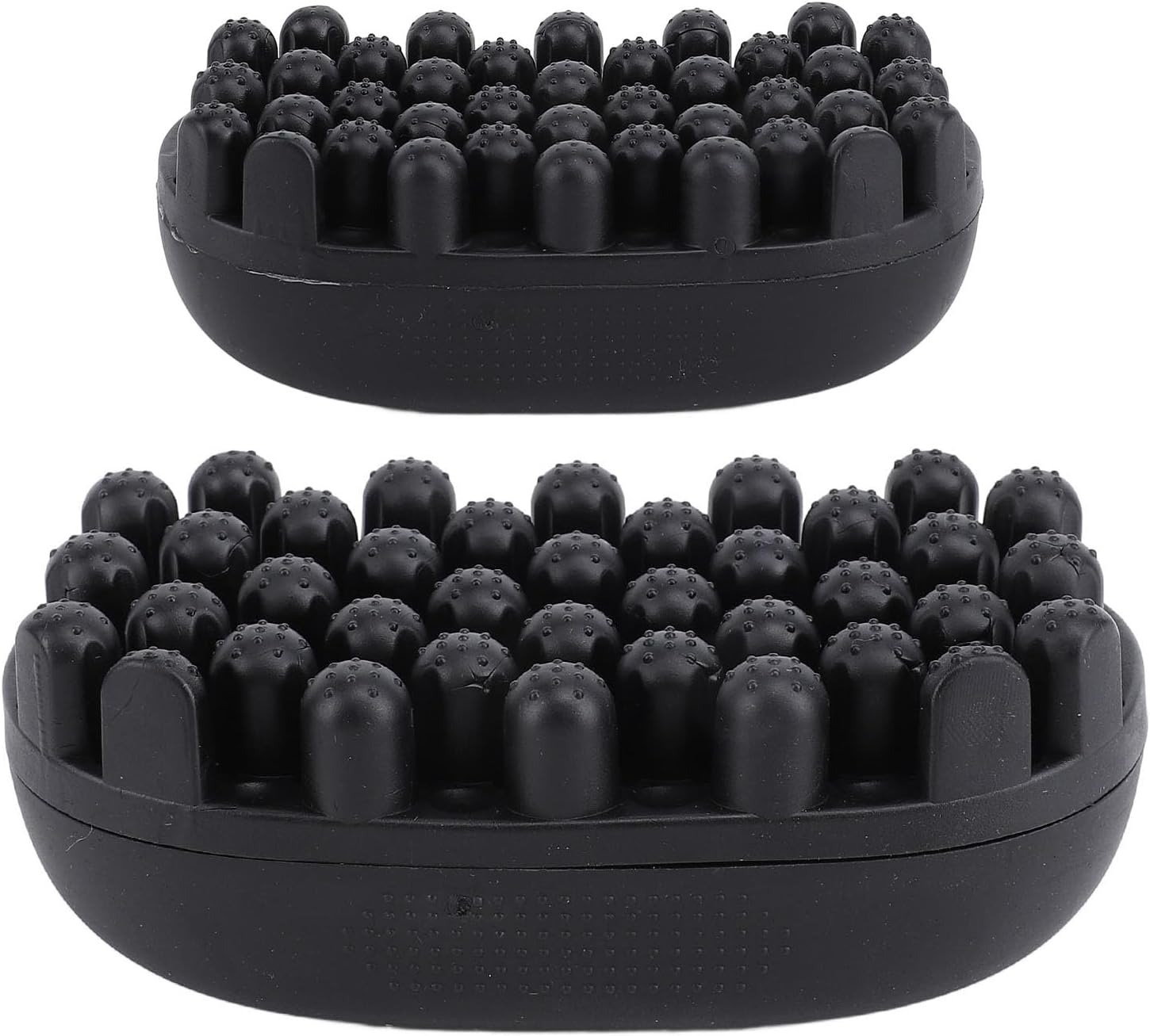 Pack of 2 Rubber Curling Brush, Twist Styler Brush, Rubber Twist Curls Hair Brush, Hair Wave Tool, Large Small Curling Comb for Afro Curls, Dirty Braided image number 1