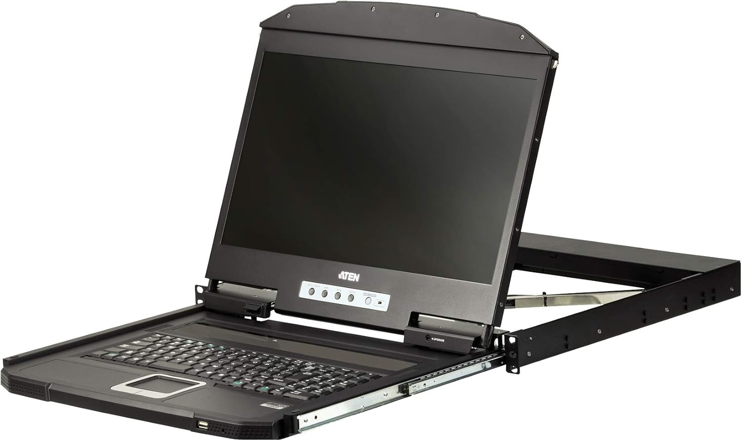 Aten Ultra Short Depth Single Rail USB, HDMI Widescreen LCD Console, 18.5 Inch image number 1
