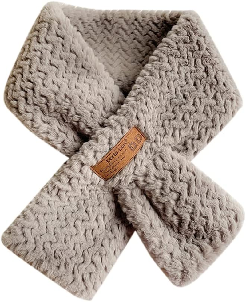 Womens Faux Fur Collar Scarf,Morechioce 90Cm&times;10Cm Winter Artificial Rabbit Fur Scarf