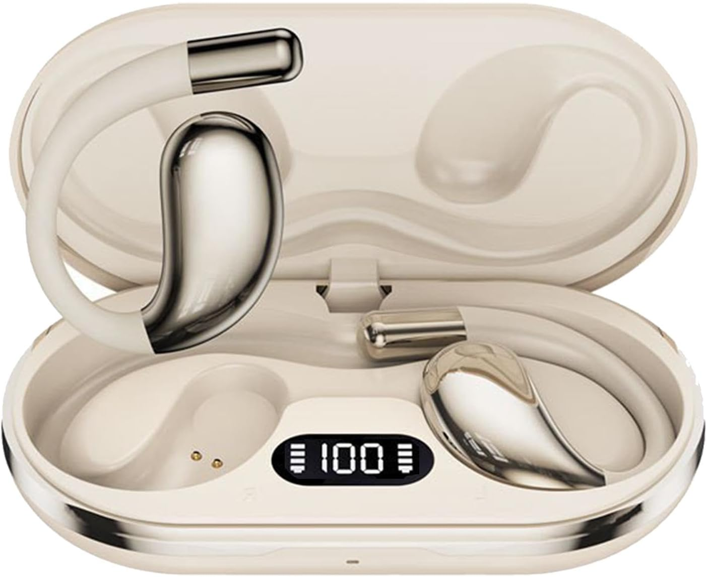 Ai Language Translator Earbuds,3 In1 Real Time Translation Earbuds,Wireless Bluetooths Translation Earbuds with 144 Languages and Accents,Ear Hook Design,Fit Ios Androids,For Travel Business Learning