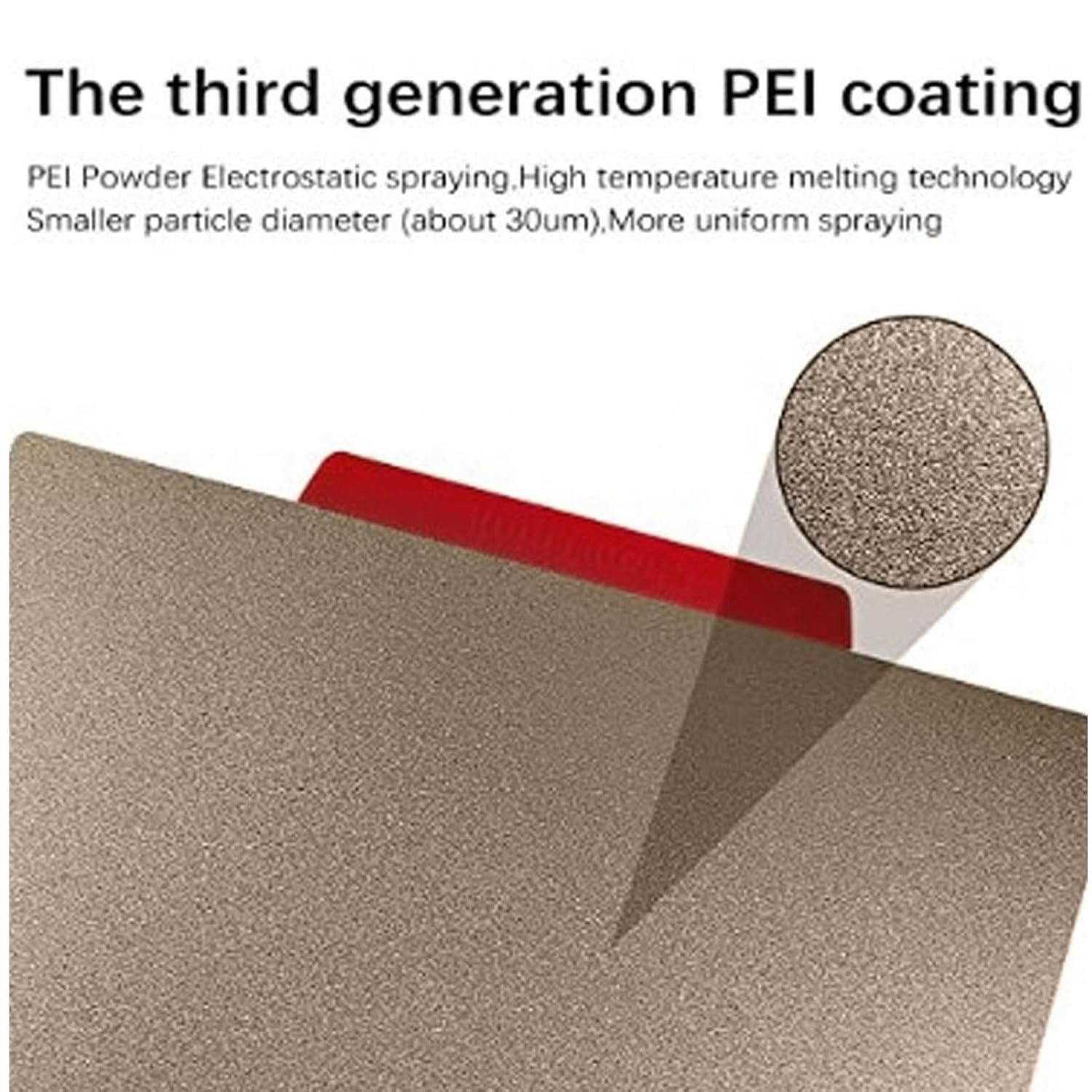 Magnetic Build Plate, 16.9 X 16.9 Flexible Removable Build Platform, PEI Plate Spring Steel Heated Bed Cover with Adhesive for Kobra2, Neptune 3 4 3D Printers