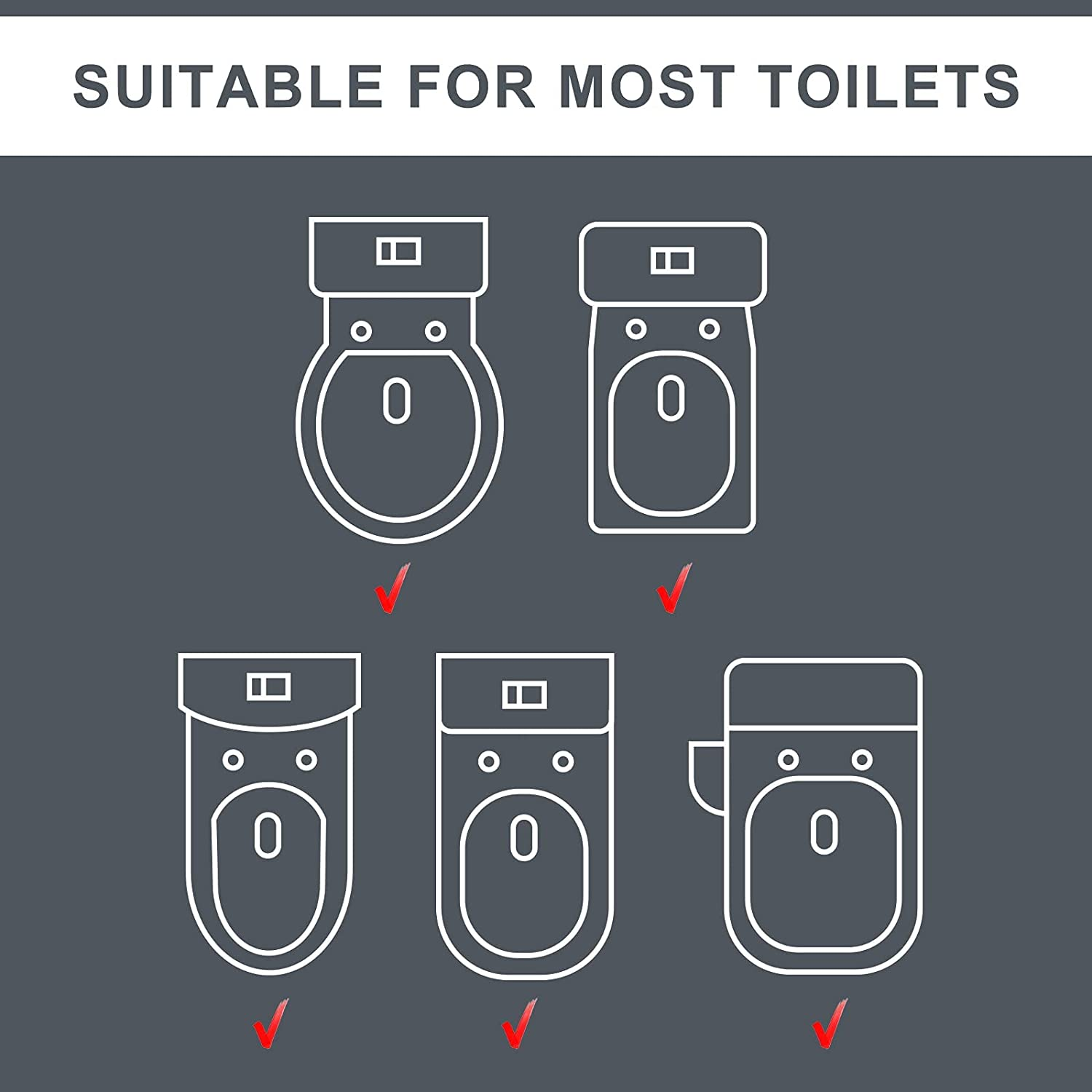 FAYDUDU Potty Training Seat with Step Stool Ladder,Toddler Potty Training Toilet for Kids Boys Girls-Comfortable Safe Potty Seat with Anti-Slip Pads (Grey) image number 2