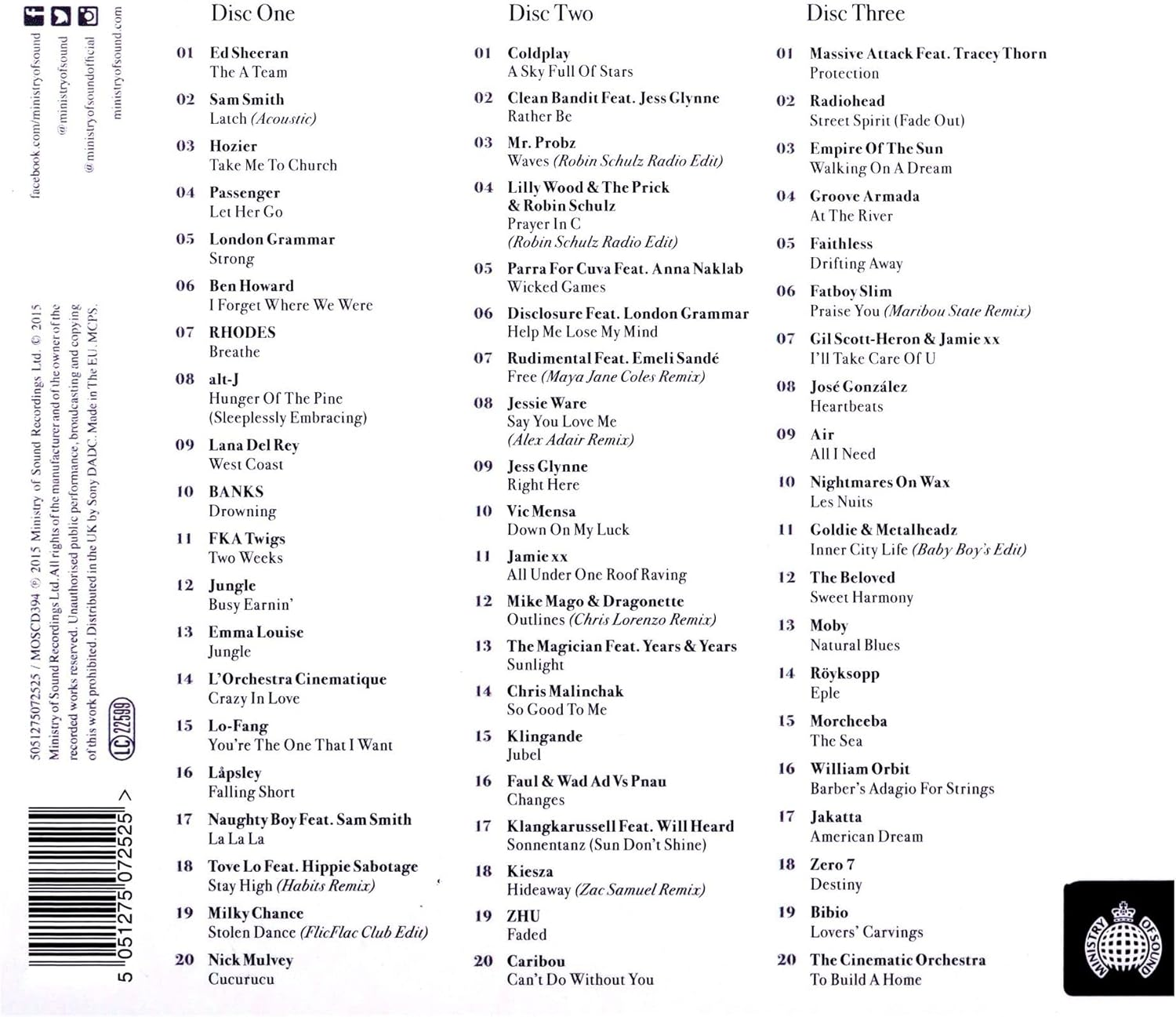 Ministry of Sound Chilled Various