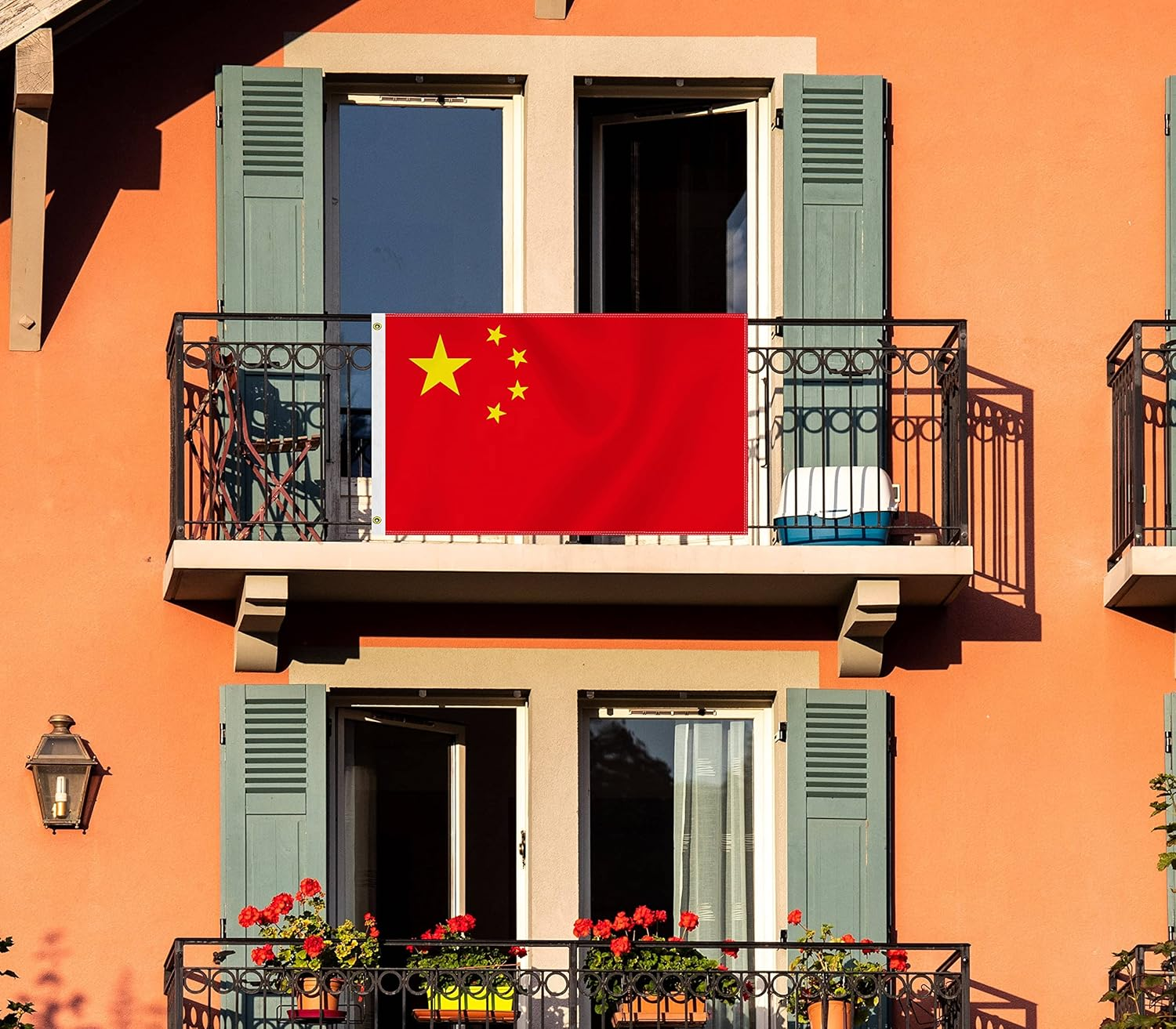 Large 3&times;5 FT China Flag, Big 75D Chinese National Outdoor Banner,Decorgarden with Brass Gromment image number 2