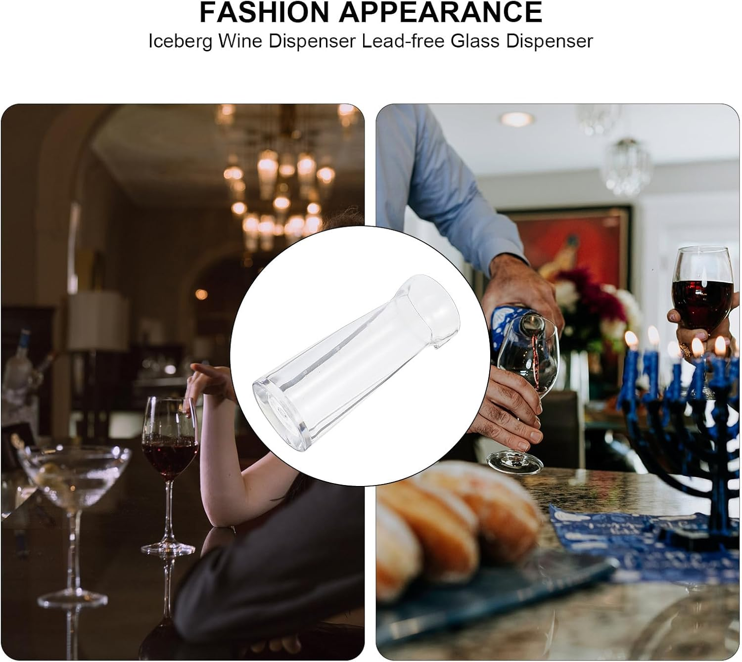 BRIGHTFUFU Creative 200Ml Wine Decanter Handle, Fast Red Wine Jug for Home Use, Large Capacity Liquor Pitcher Suitable for Dining and Entertaining image number 4