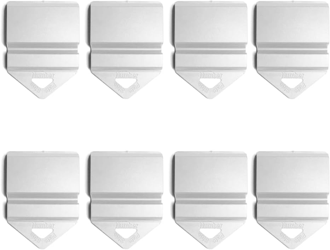 Clip It on Clips Easy to Attached & Removed from Licence Plate 8 Clip Only (White) image number 1