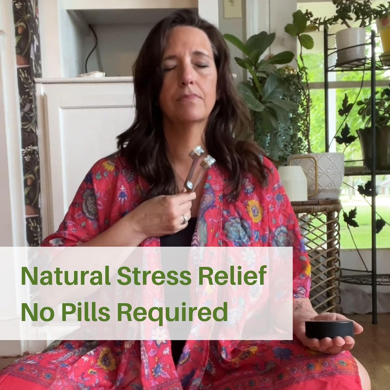 Resonance Tuning Forks for Healing Set - Weighted & Unweighted Tuning Fork Set Including 128Hz, 136Hz, 256Hz, 384Hz & Hockey Puck Activator - Chakra Sound Therapy Instruments in a Vegan Leather Pouch image number 6