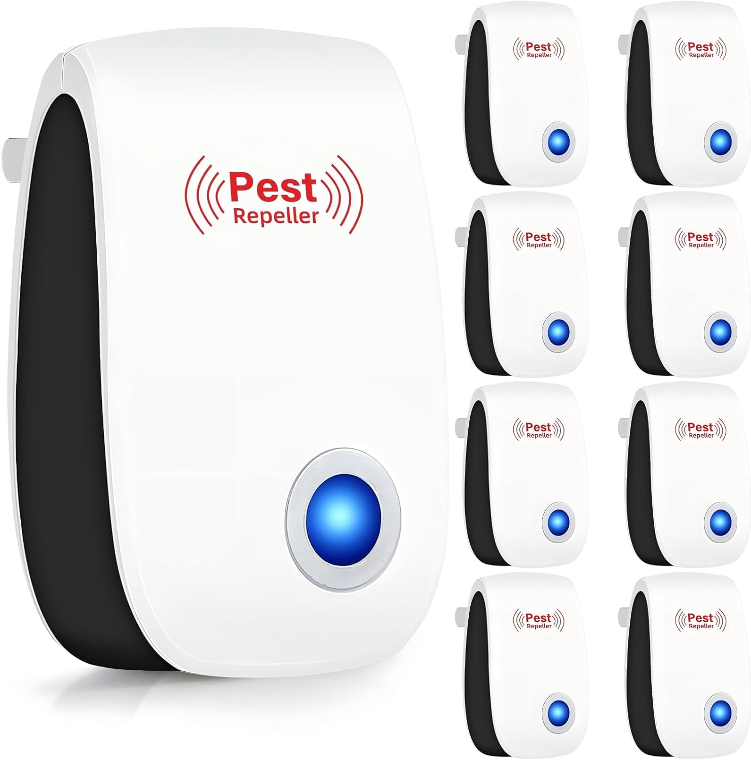 Ultrasonic Pest Repeller 8 Pack, AU Plug-In Indoor Electronic Pest Control Repellent, Efficient Repelling Rat, Spider, Ant, Mosquito, Cockroach, Bed Bug and Other Rodents, Non-Toxic Eco-Friendly image number 5
