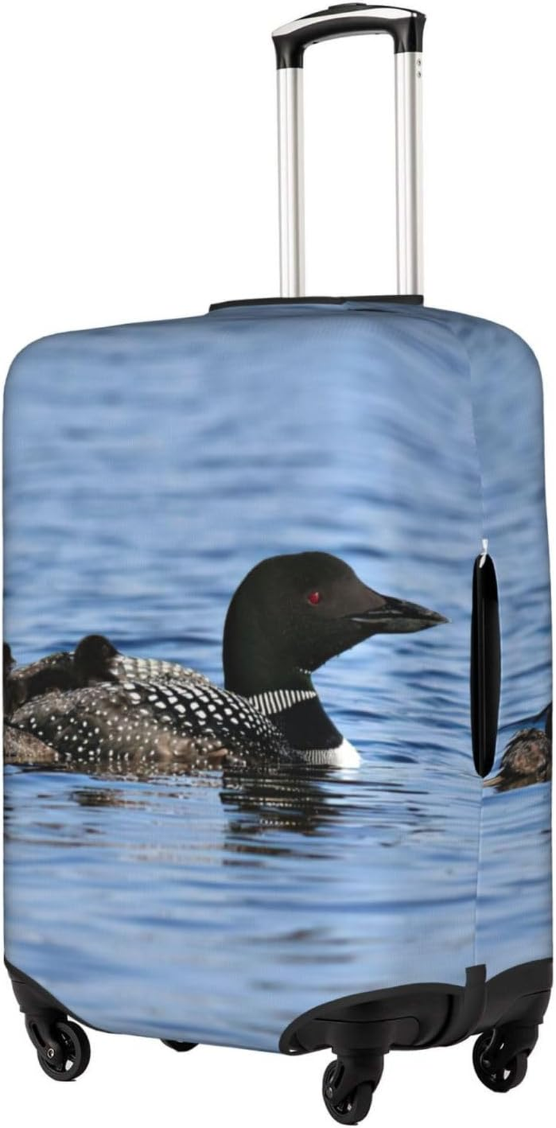 Odddot Loon Birds Print Travel Luggage Cover,Suitcase Protector Cover, Washable Baggage Covers,For 18-32 Inch Luggage, Loon Birds, X-Large image number 5
