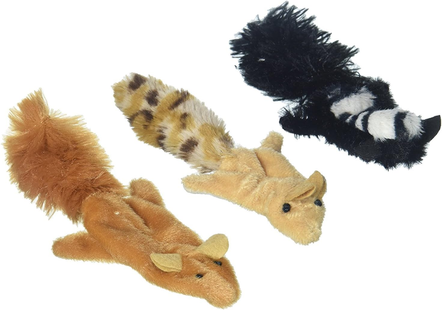 Ethical Pets 2680 Skinneeez Forest Creatures for Cats Pack of 3 (Squirrel Chipmunk or Skunk) image number 2