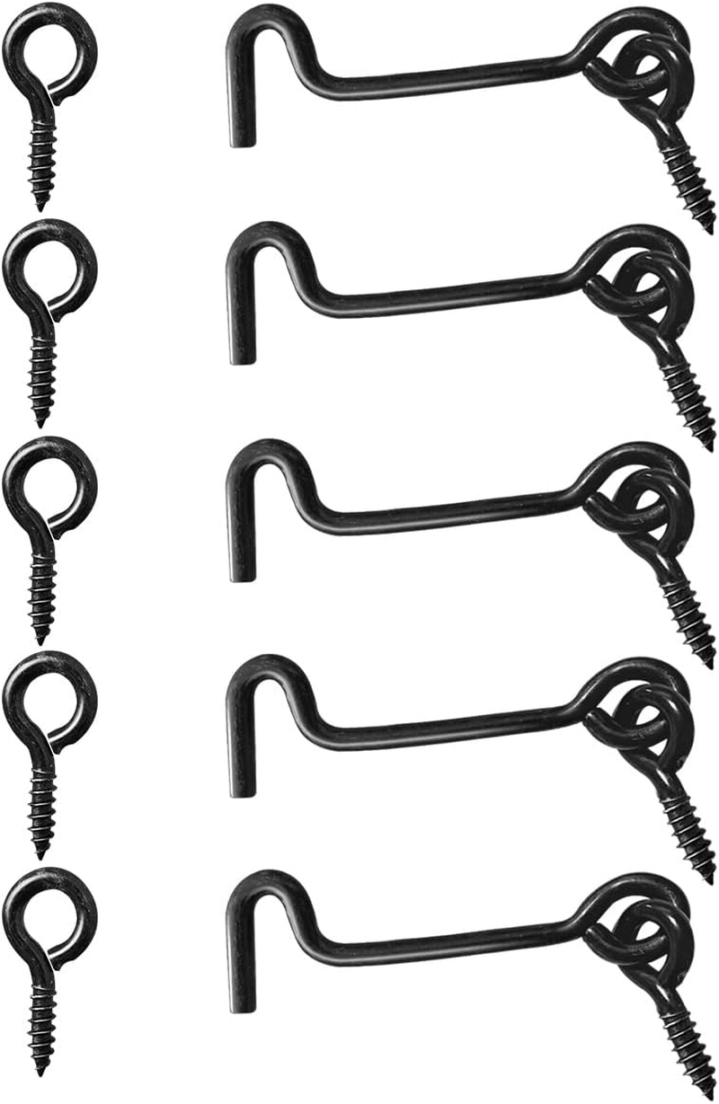 Sdstone Double Side Gate Latch,Heavy Duty Swinging Door Latch Gate Hardware for Wooden Fence,Gate Hardware for Left Inswing Outdoor Wooden Gates, Pool Gate, Backyard, Garden