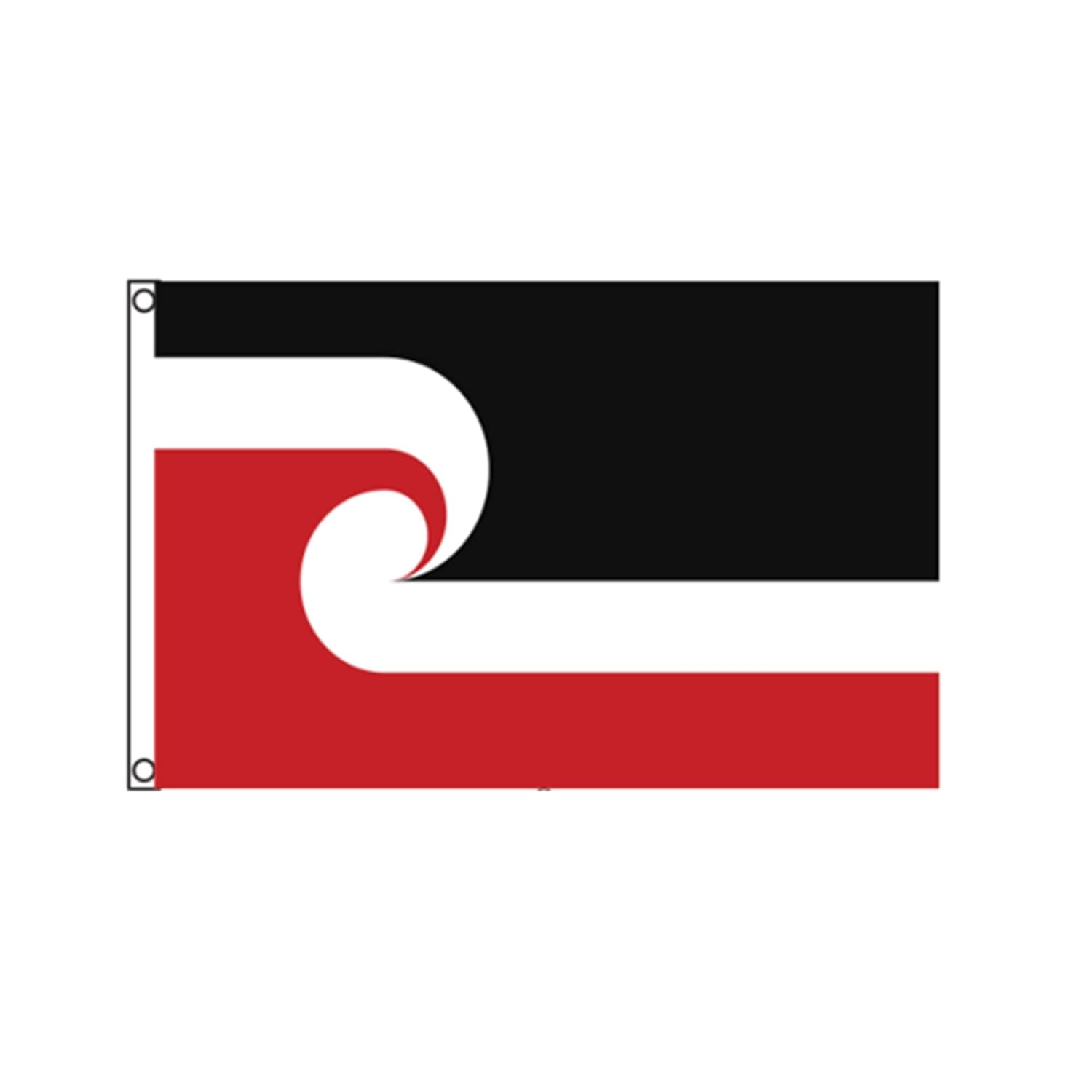 Stormflag Maori Flag 3X5Ft Polyester 90G with Brass Grommets and Double Stitched image number 4