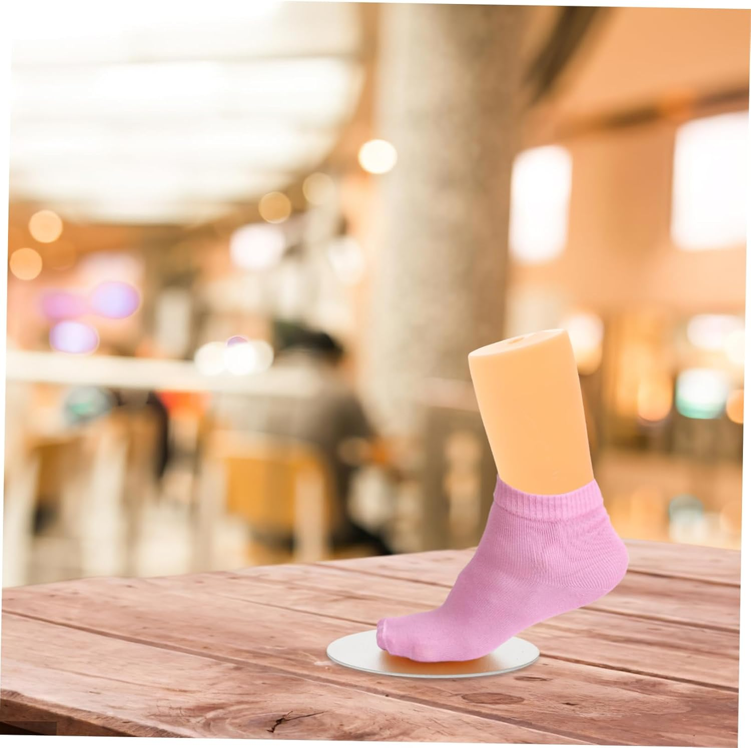 ABOOFAN Boys and Girls Socks Mannequin Foot Model Small Skin Tone Sock Display Holder for Retail Stores Foot Mannequin for Anklet and Shoe Display Children and Shoe Filler image number 5
