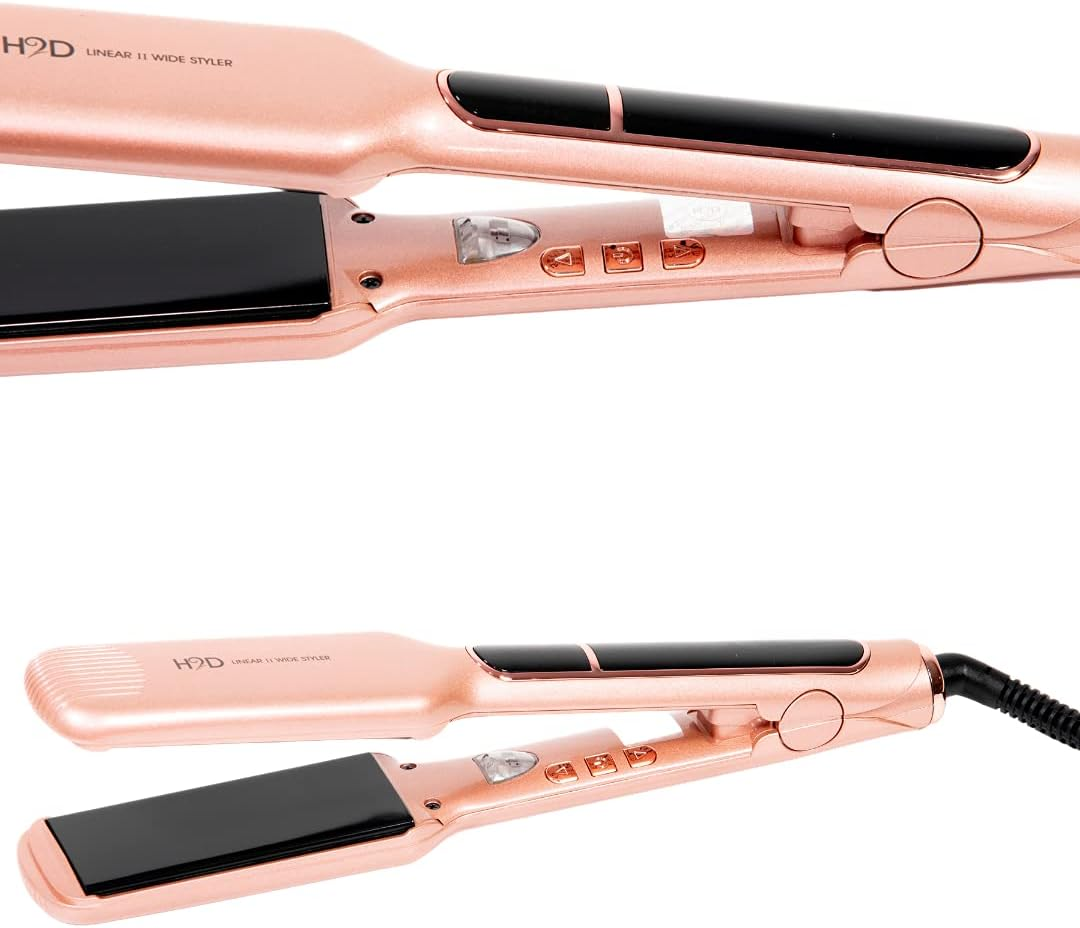 H2D Linear II Wide Hair Straightener, Rose Gold image number 1