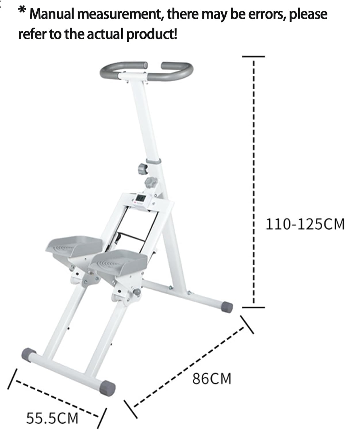 Vertical Stair Climber &ndash; Foldable Stair Stepper & Exercise Machine with LCD Display, Adjustable Handrail, Full-Body Workout Equipment for Home & Office image number 1