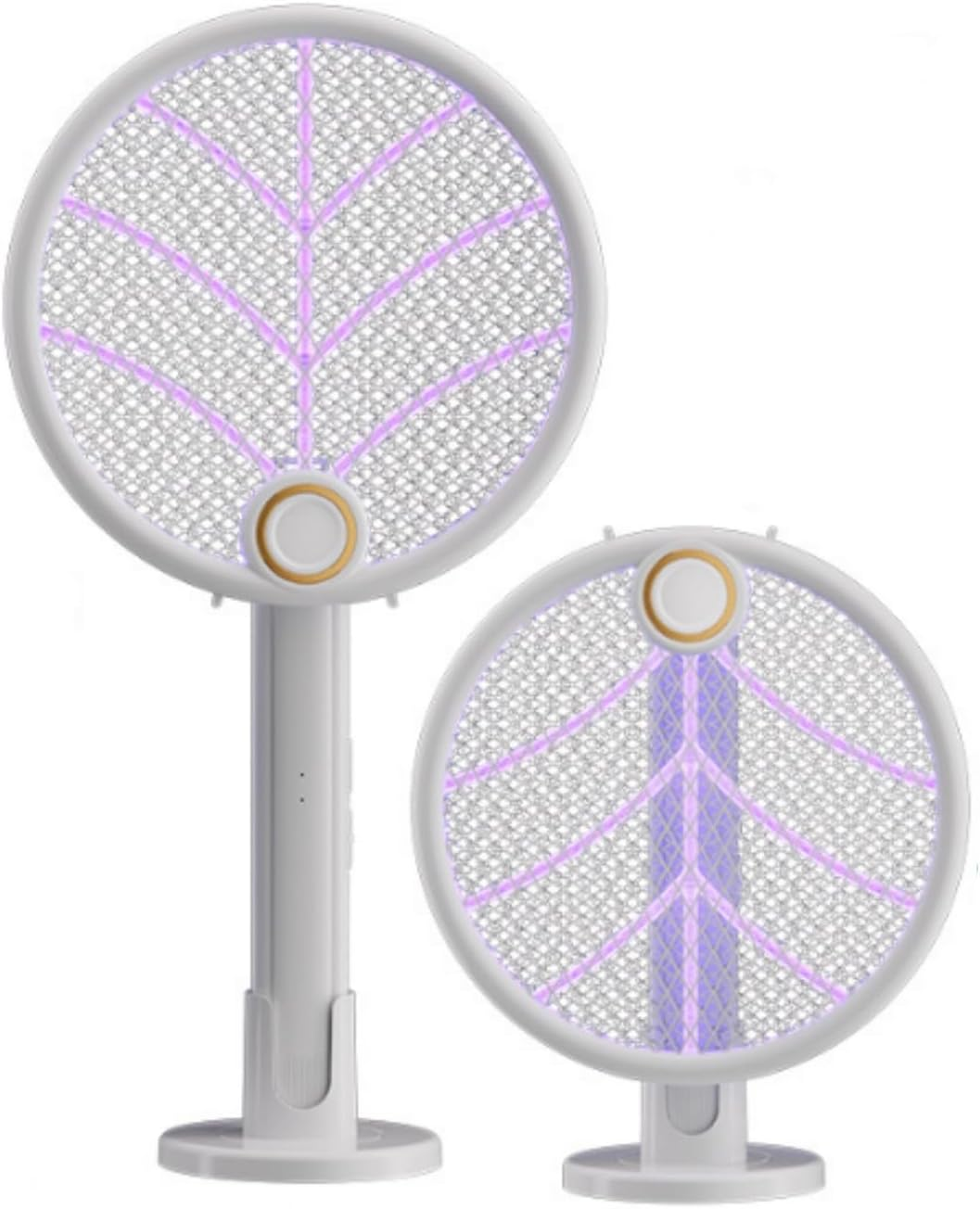 Electric Fly Swatter Racket, Portable Electric Mosquito Swatter, 2 in 1 Bug Zapper Racket with LED, Fly Killer and Mosquito Trap Lamp, USB Rechargeable Mosquito Trap for Home Backyard Patio Camping image number 5