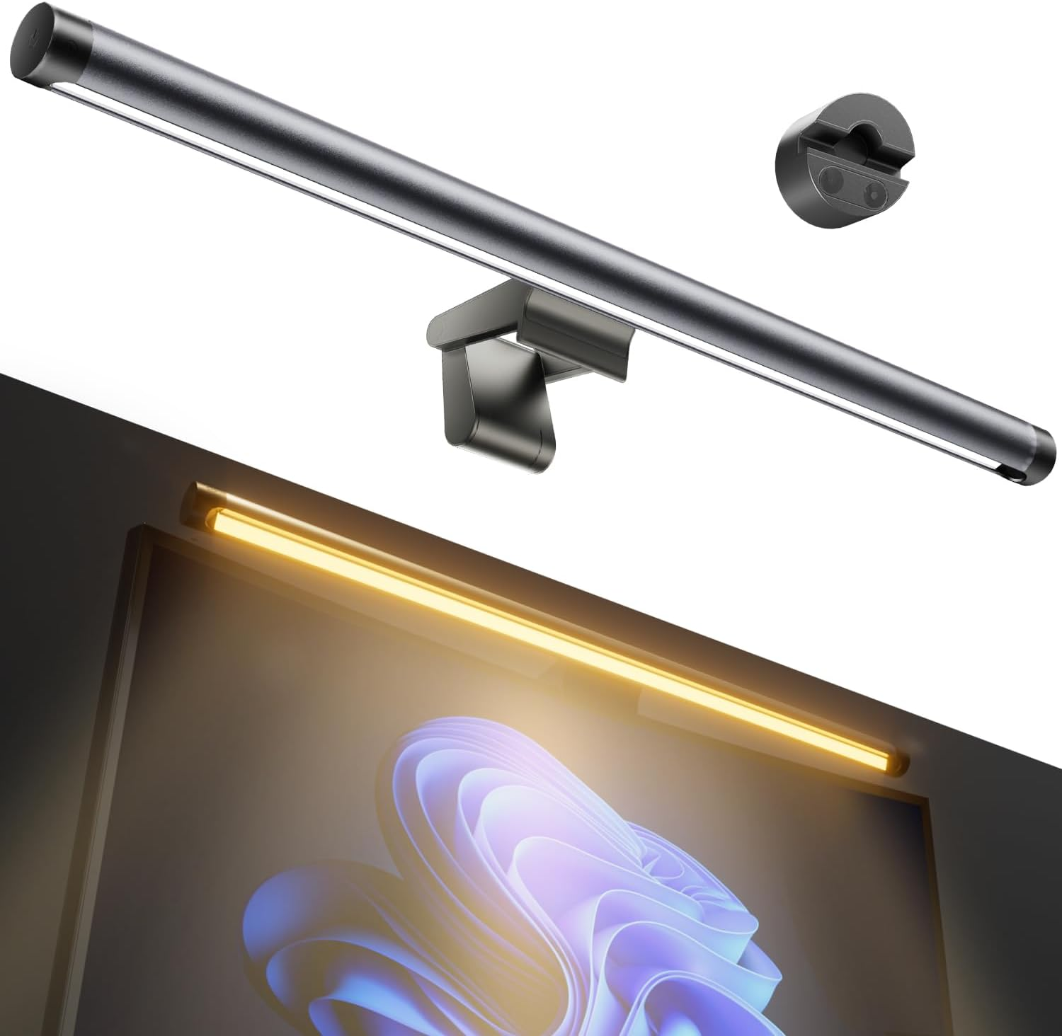 Computer Monitor Light Bar - Screen Monitor Light for Eye-Caring, Dimmable Screen Lamp Eye Protector, USB LED Screen Bar Monitor Lights for Office, Home, Desk, Gaming image number 1