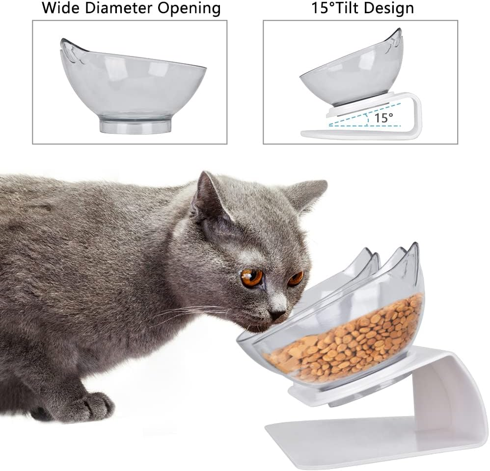 Anti-Slip Double Bowl Pet Feeding Station Dog Cat Food Water Dual Bowl Feeder AU image number 3