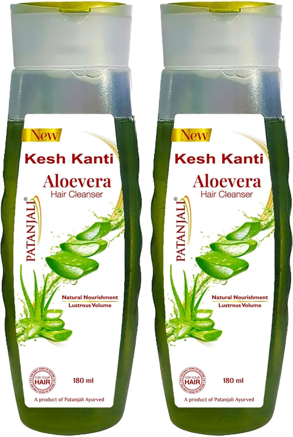 2 X Patanjali Kesh Kanti Aloe Vera Hair Cleanser 200Ml (6.76 Oz) image number 1