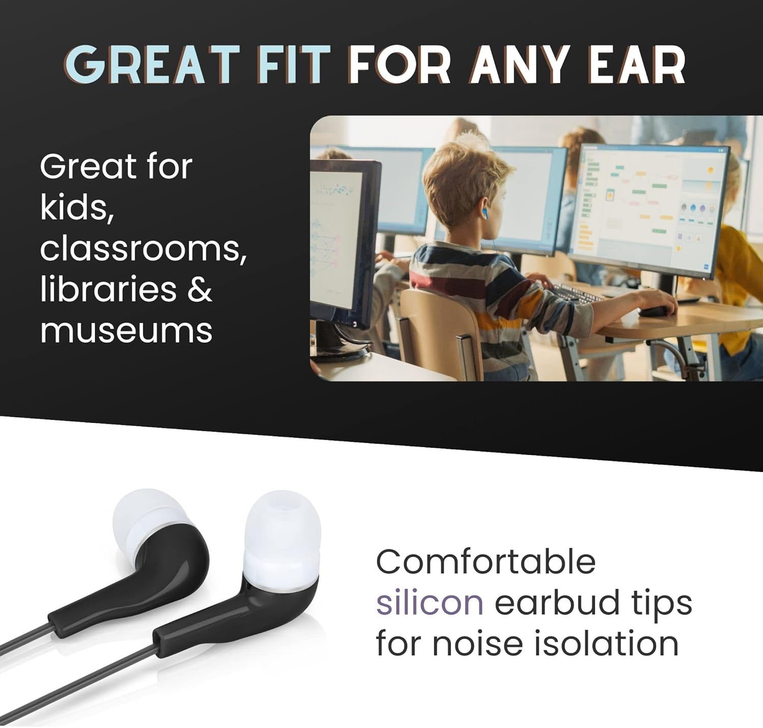 Justjamz Kidz Jelly Roll Colorful In-Ear 3.5Mm Stereo Earbud Earphones - 30 Pack image number 4