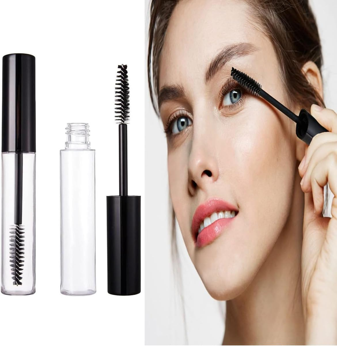 3Pcs 10Ml Empty Mascara Tubes with Eyelash Wand, Eyelash Growth Liquid Portioning Bottles,For DIY Cosmetics,Travel and Business Trip(3 X 10Ml Bottle,3 X Funnel,3 X Dropper,3 X Rubber Inserts) image number 4