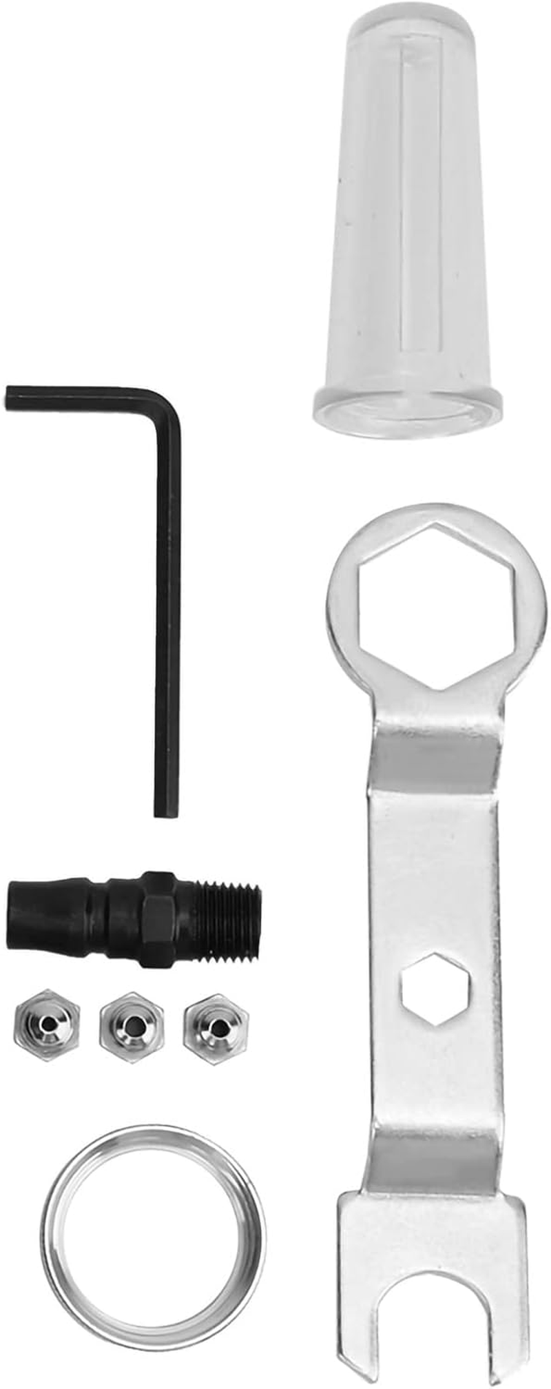 Air Riveter Pneumatic Blind Rivet, Air Riveter Rivet Industry Pneumatic Pop Heavy Duty Riveting Tool Kit for Aluminum Iron Stainless Steel Nails 25 X 16 X 8Cm image number 5